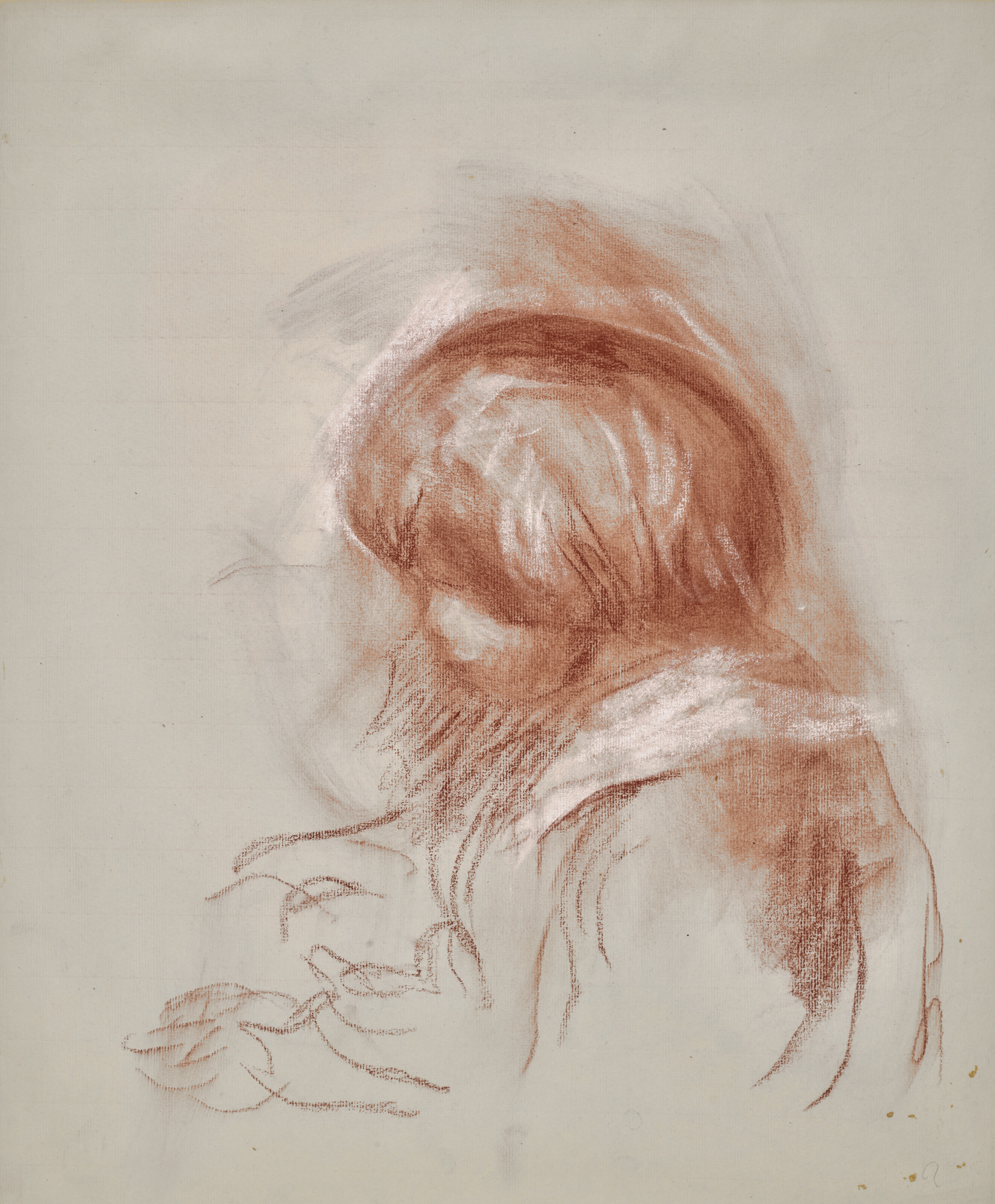 Pierre-Auguste Renoir — Габриэль Лизан (прямая линия); Буст де Коко (оборотная сторона), изображение 2