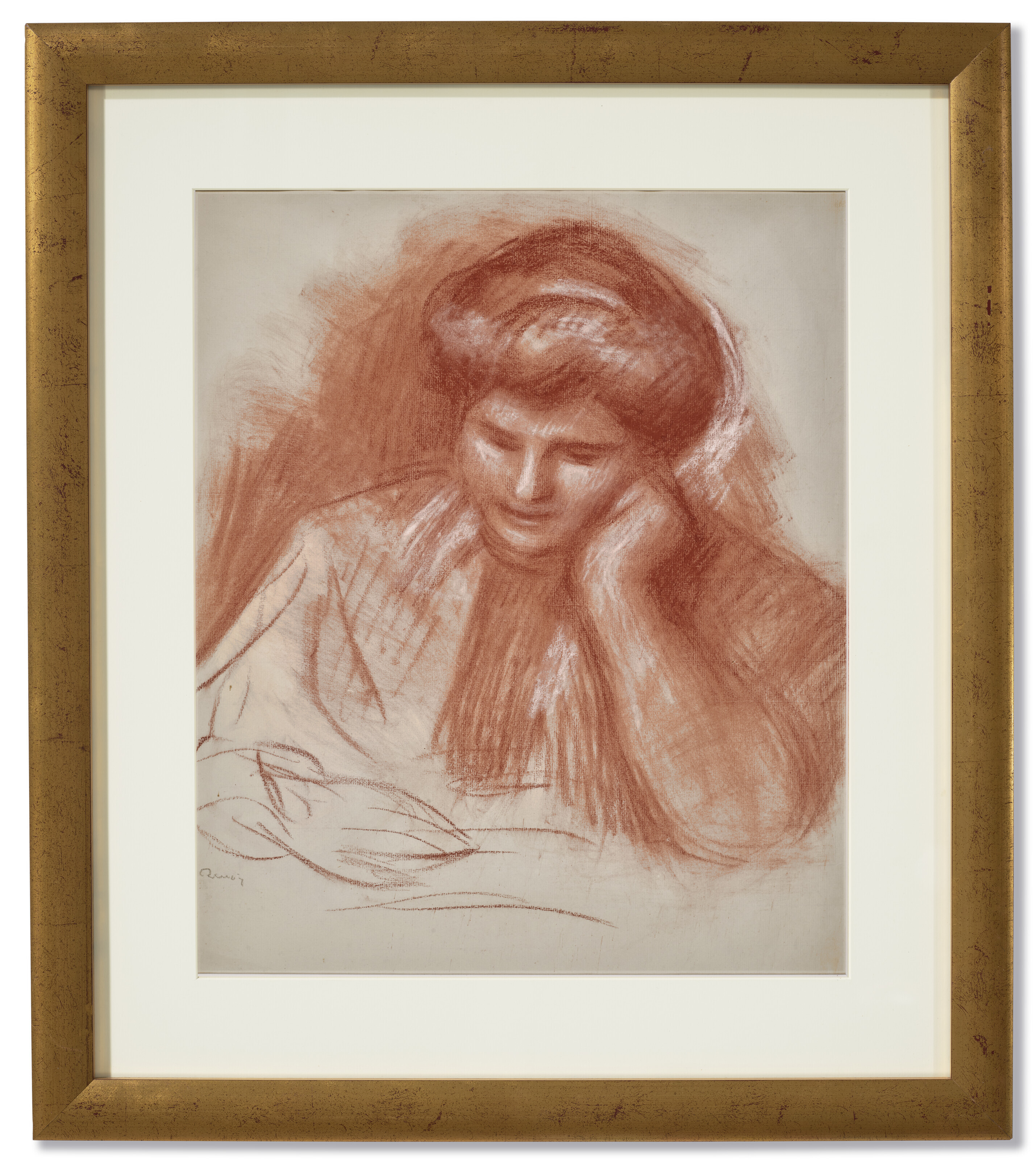 Pierre-Auguste Renoir — Габриэль Лизан (прямая линия); Буст де Коко (оборотная сторона), изображение 3