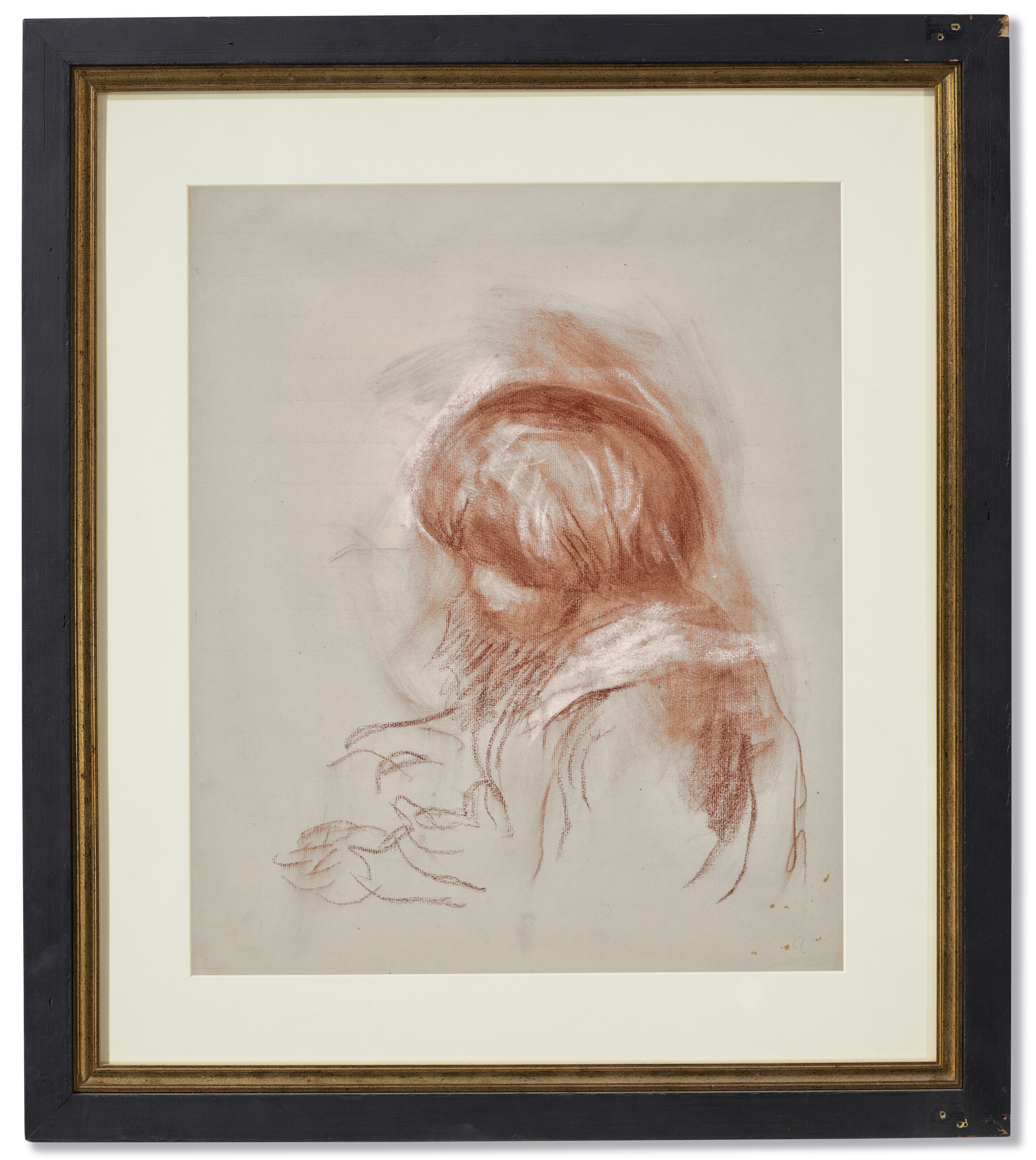 Pierre-Auguste Renoir — Габриэль Лизан (прямая линия); Буст де Коко (оборотная сторона), изображение 4