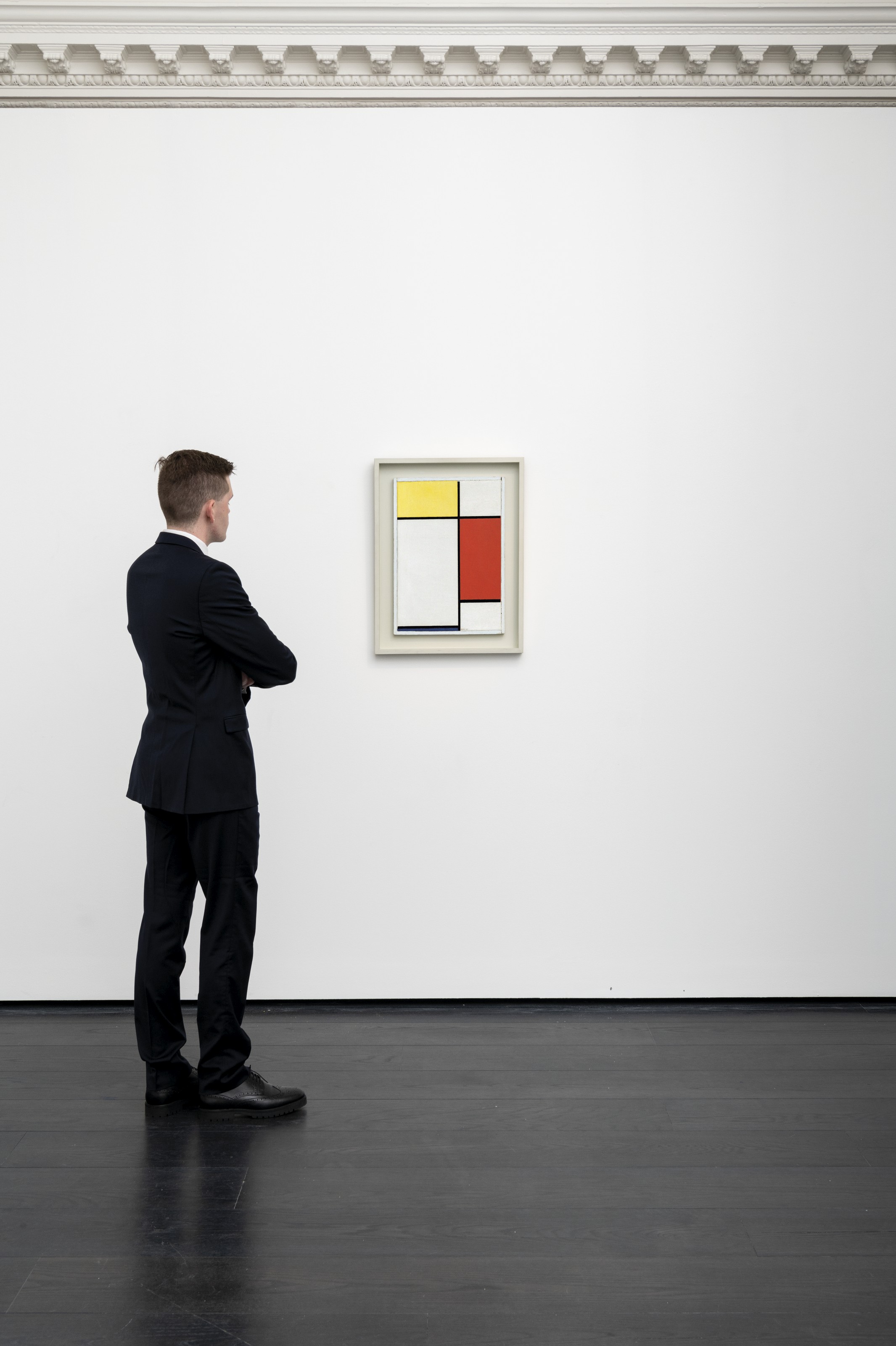 Piet Mondrian — Композиция: №. II, с желтым, красным и синим, изображение 3