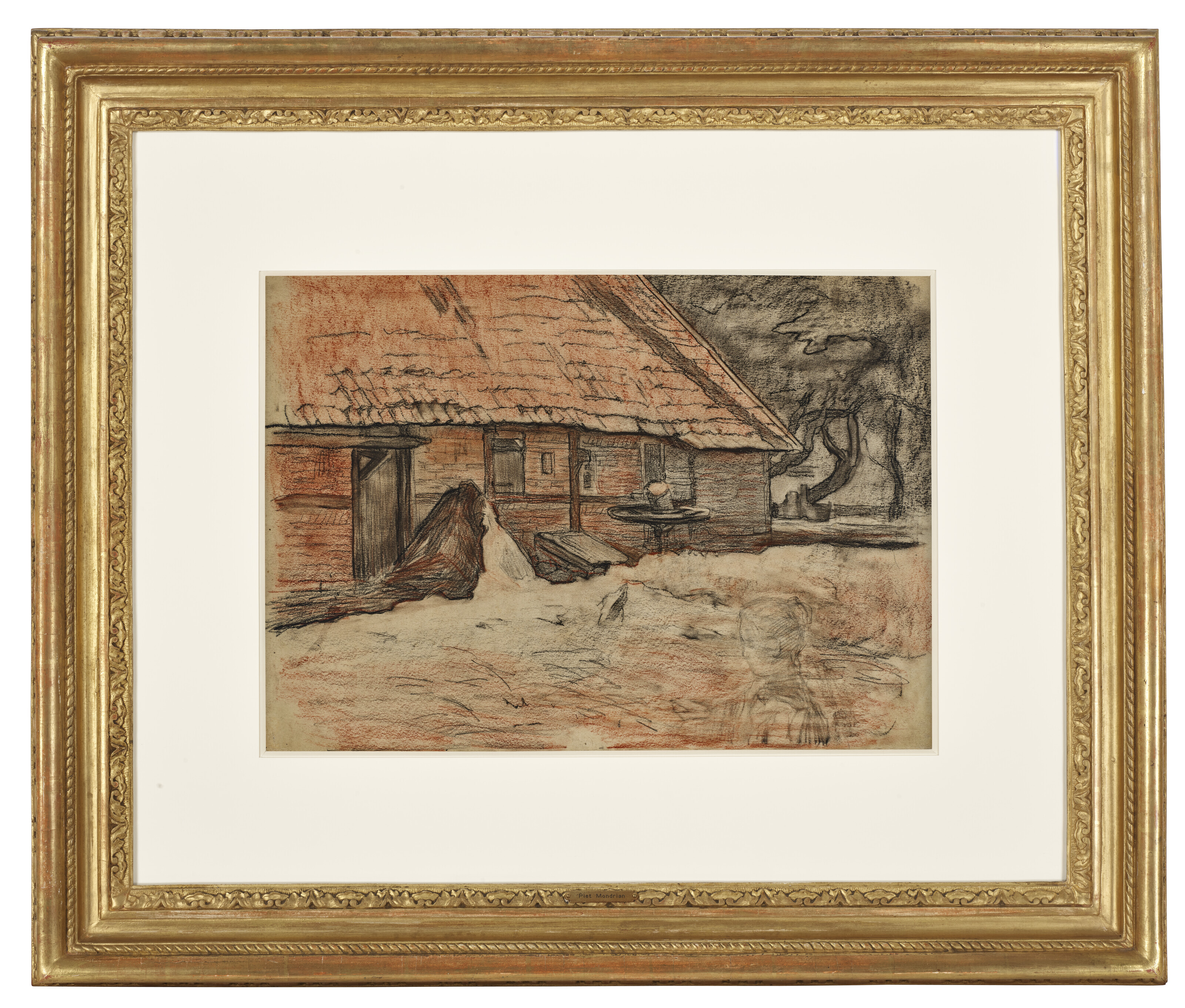 Piet Mondrian — Зиджаанцихт ван эен Бордери, Бий, Винтерсвейк, изображение 2