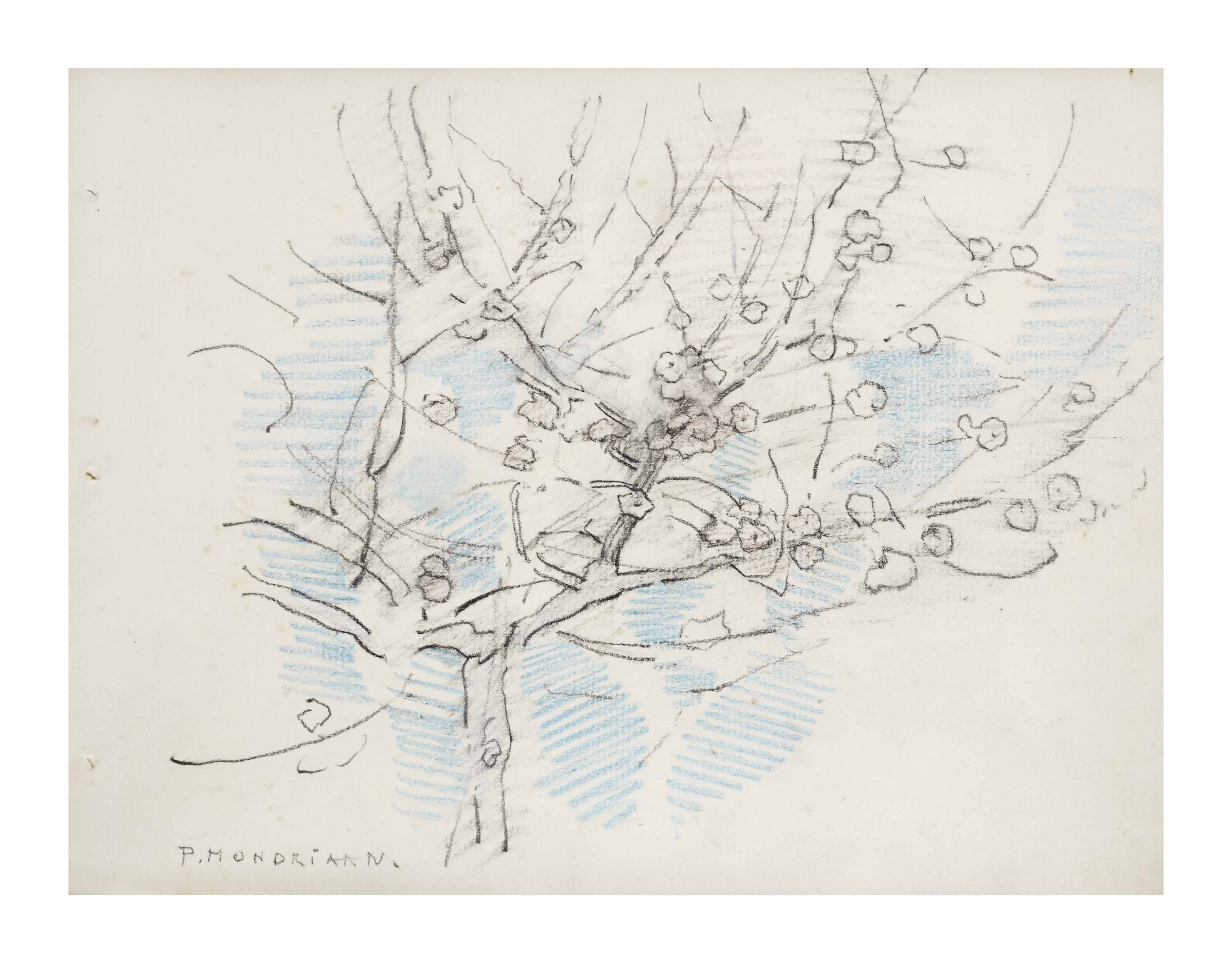 Piet Mondrian — Цветущее дерево
