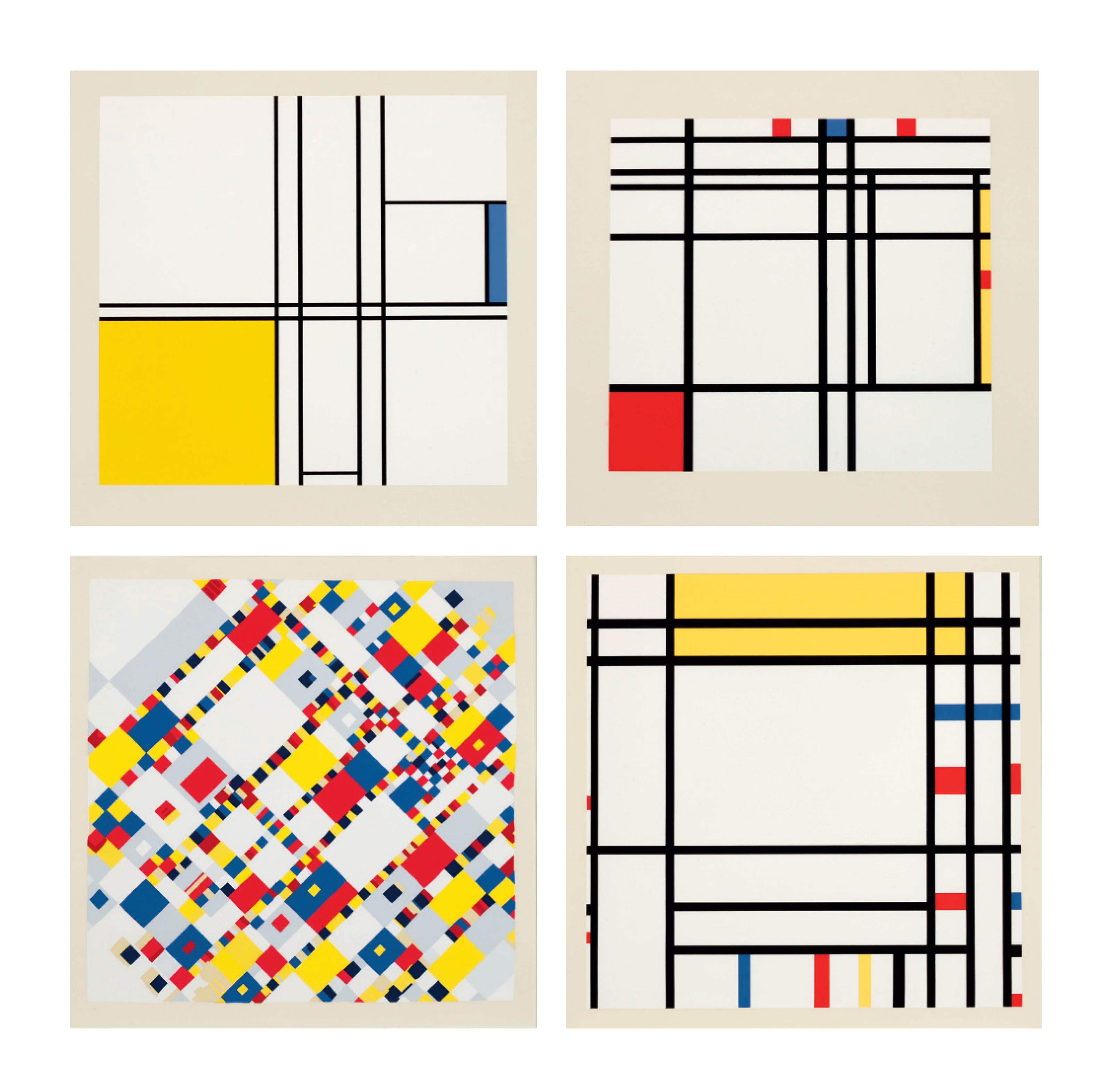 Piet Mondrian — Портфолио из 10 картин : десять тарелок