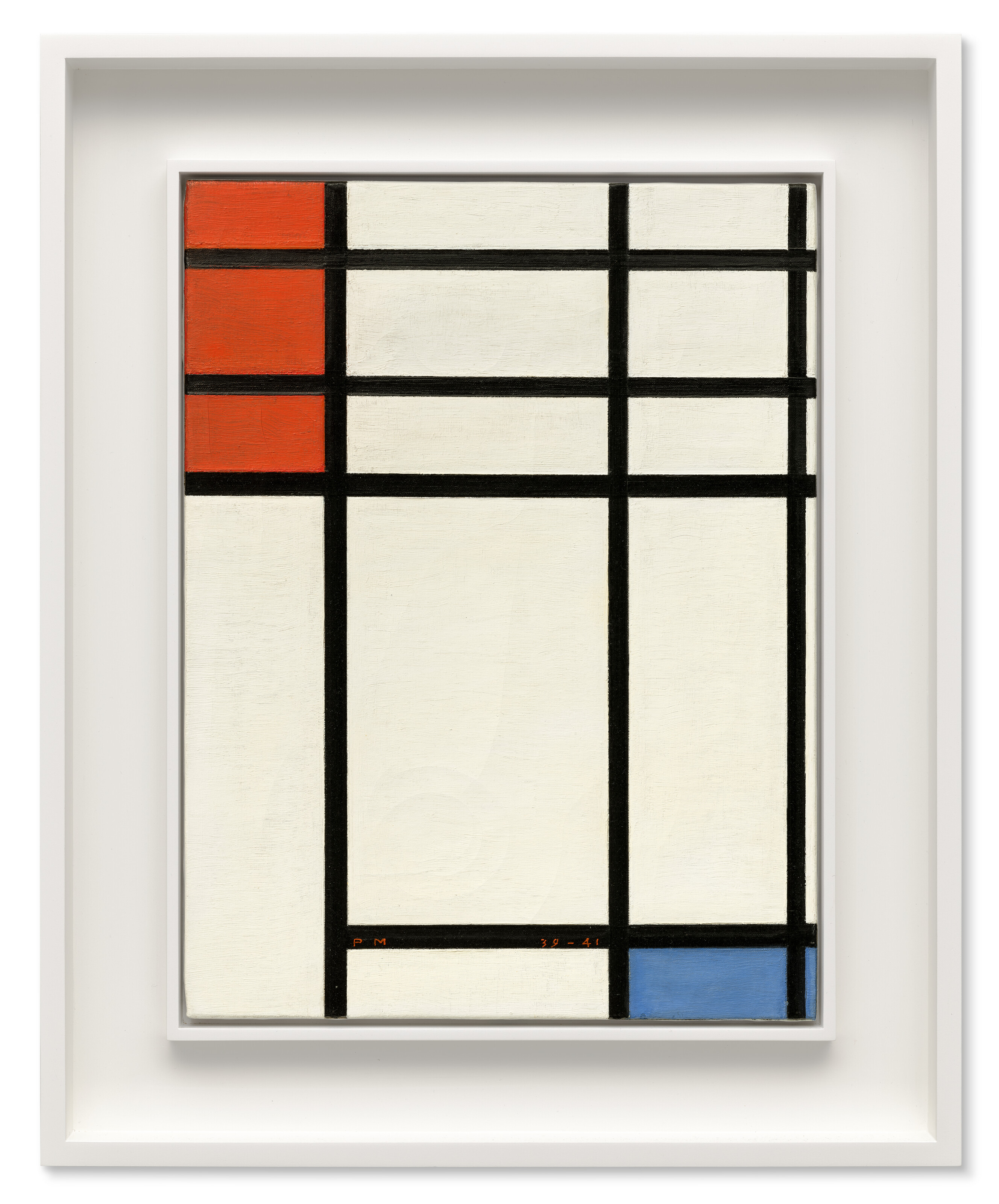 Piet Mondrian — Композиция с использованием красного и синего цветов, изображение 2