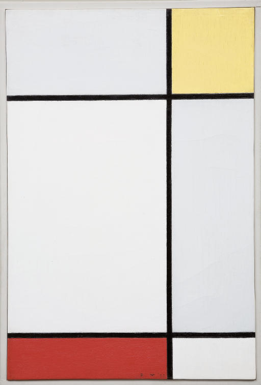 Piet Mondrian — Композиция с желтым и красным цветами