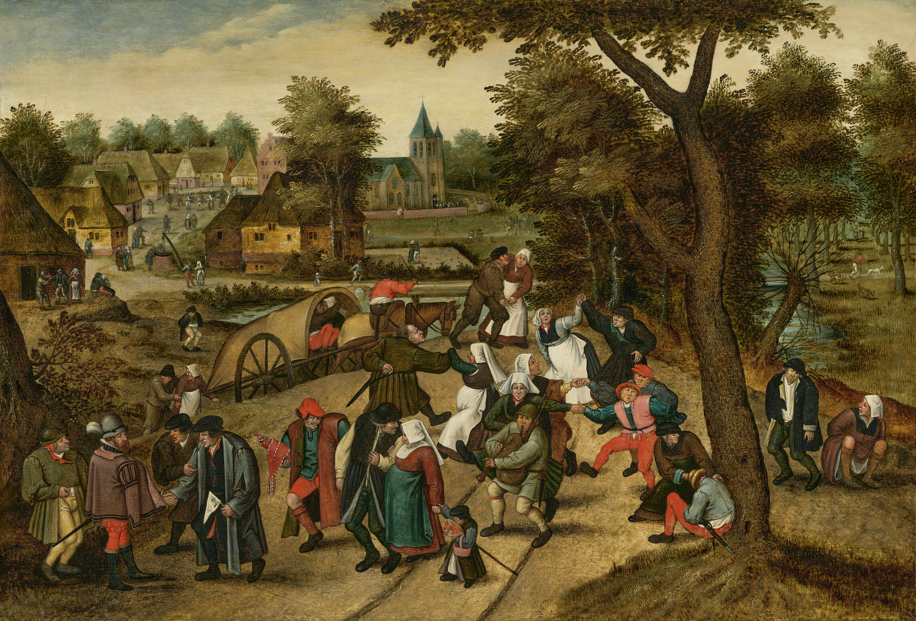 Pieter Brueghel the Younger — Возвращение из Кермессе
