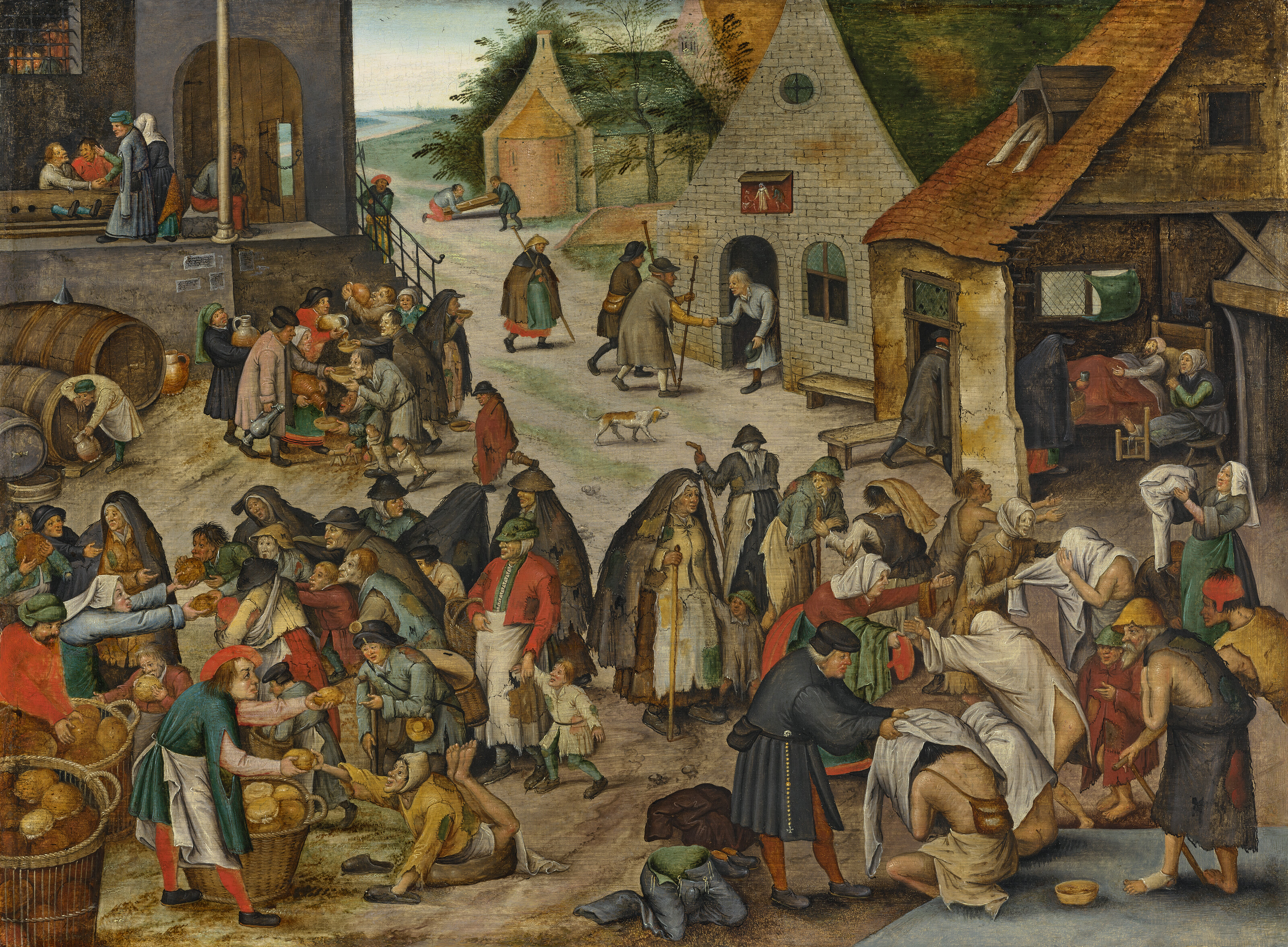 Pieter Brueghel the Younger — Семь актов милосердия