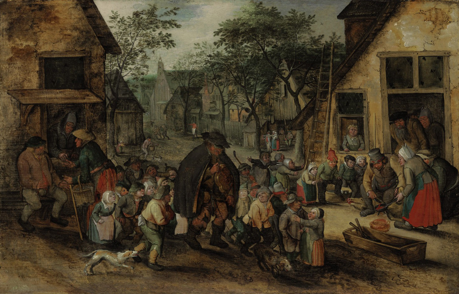 Pieter Brueghel the Younger — Слепой игрок на шарманке