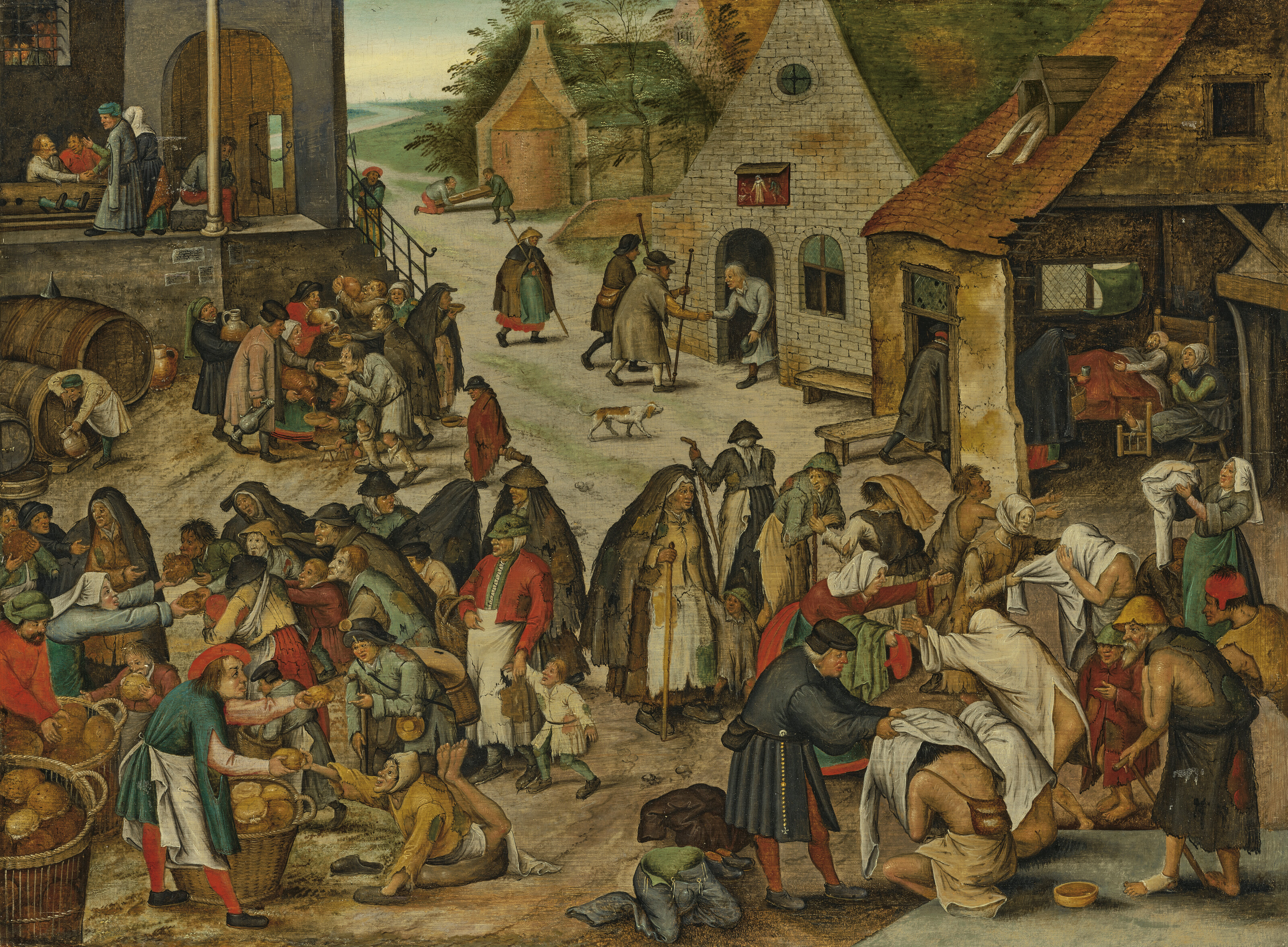 Pieter Brueghel the Younger — Семь актов милосердия