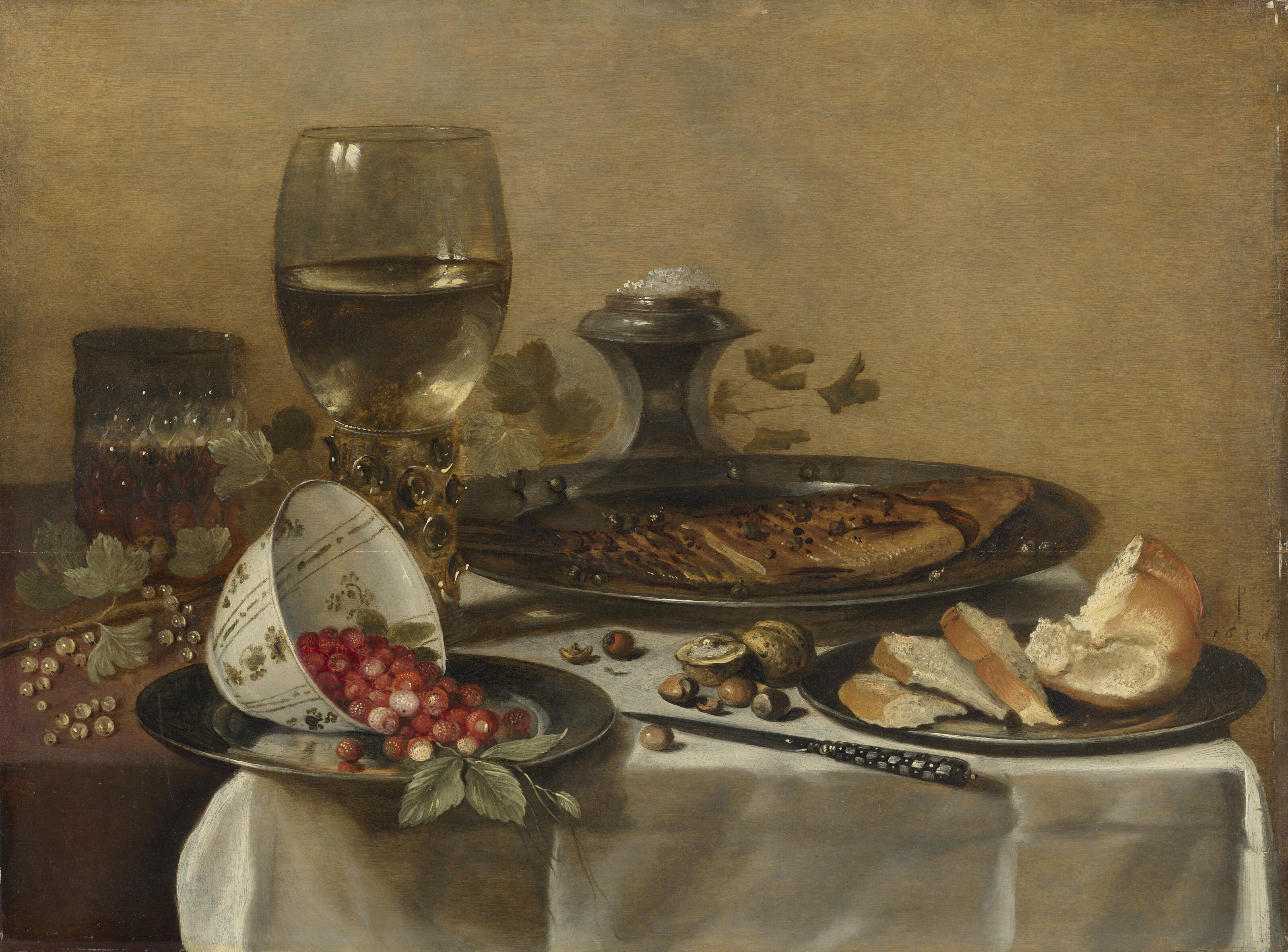 Pieter Claesz — Смерть природы от ремера, от жаркого дыма, от шума, от густых бланшей и от лесных цветов