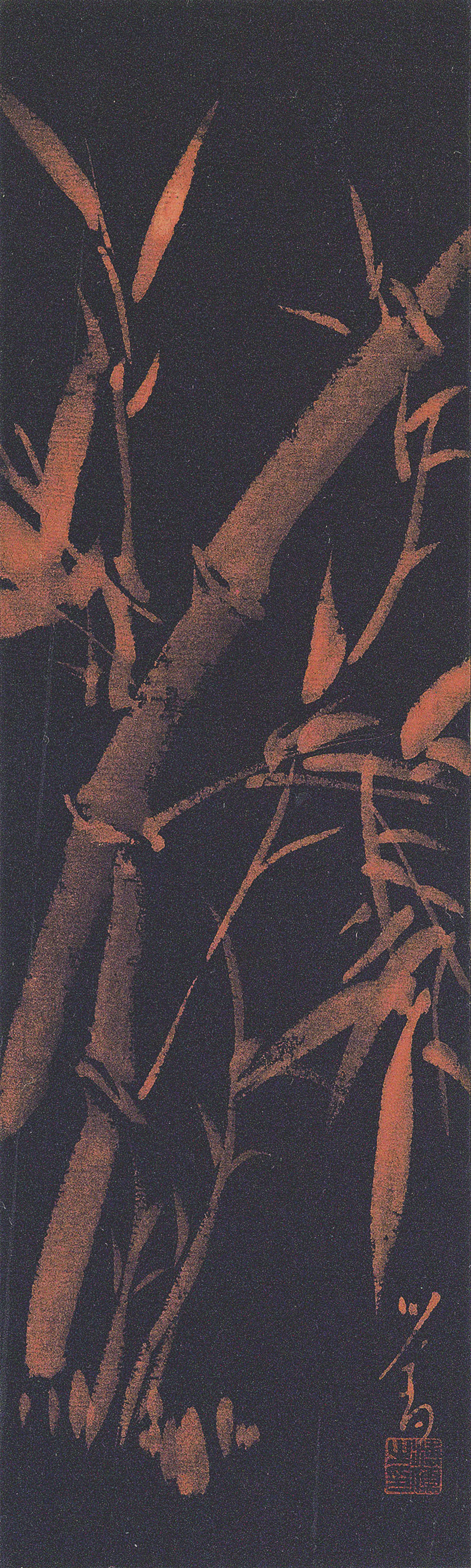 Pu Ru — Бамбук и цветы, изображение 3
