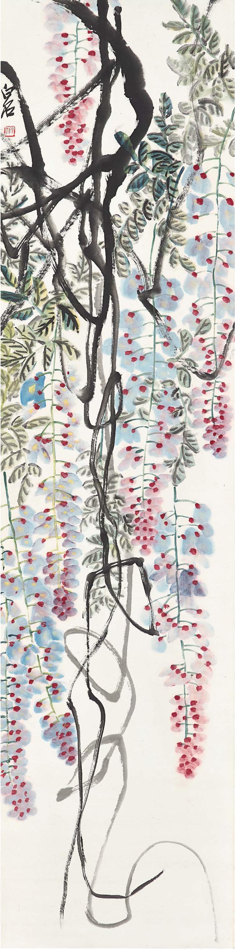 Qi Baishi — Между сходством и непохожестью – Амарант, Глициния, Водные обитатели, Личи, изображение 3