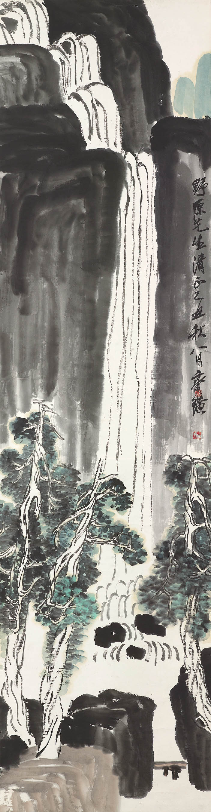 Qi Baishi — Водопад в Динху, изображение 2