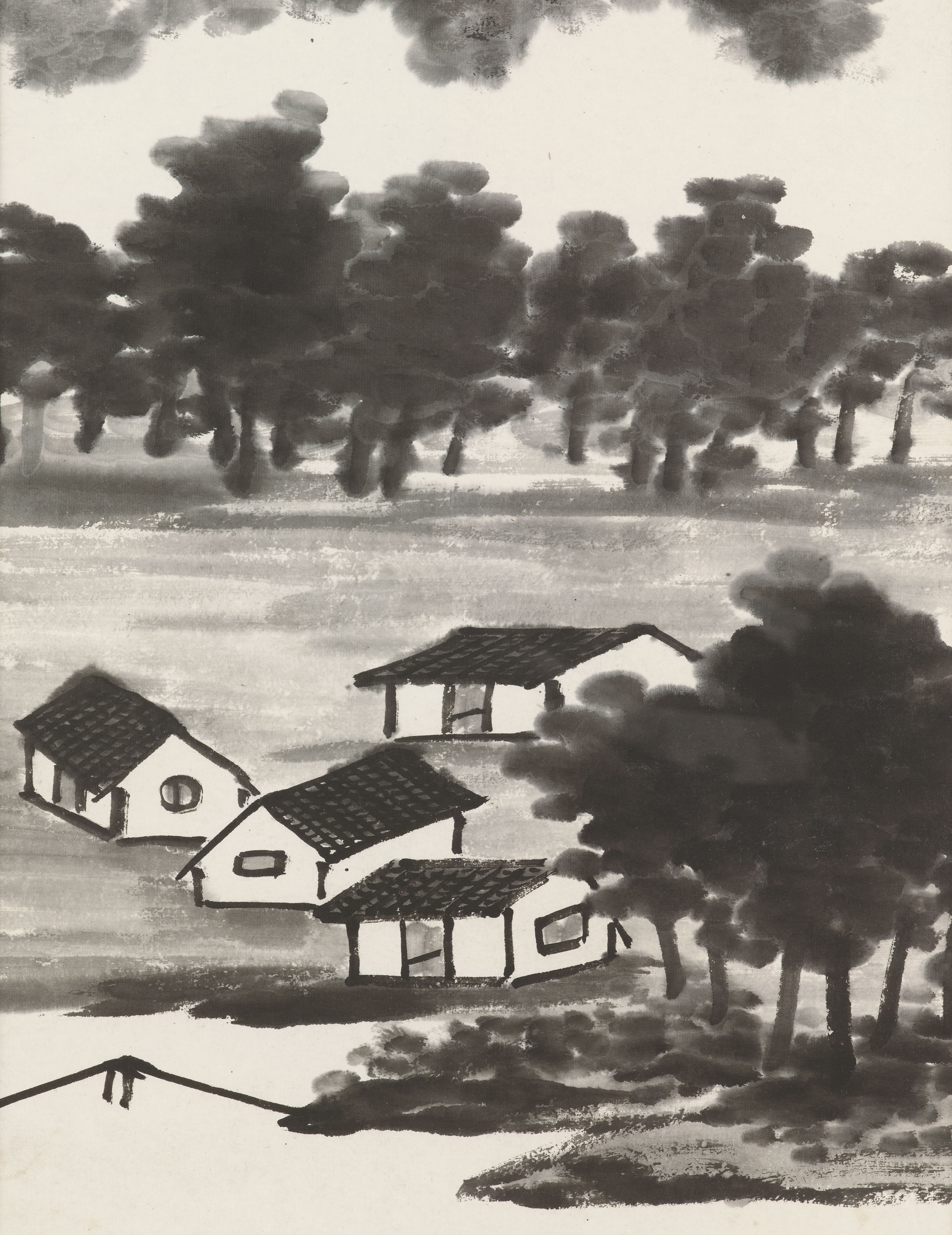Qi Baishi — Туман после дождя, изображение 2