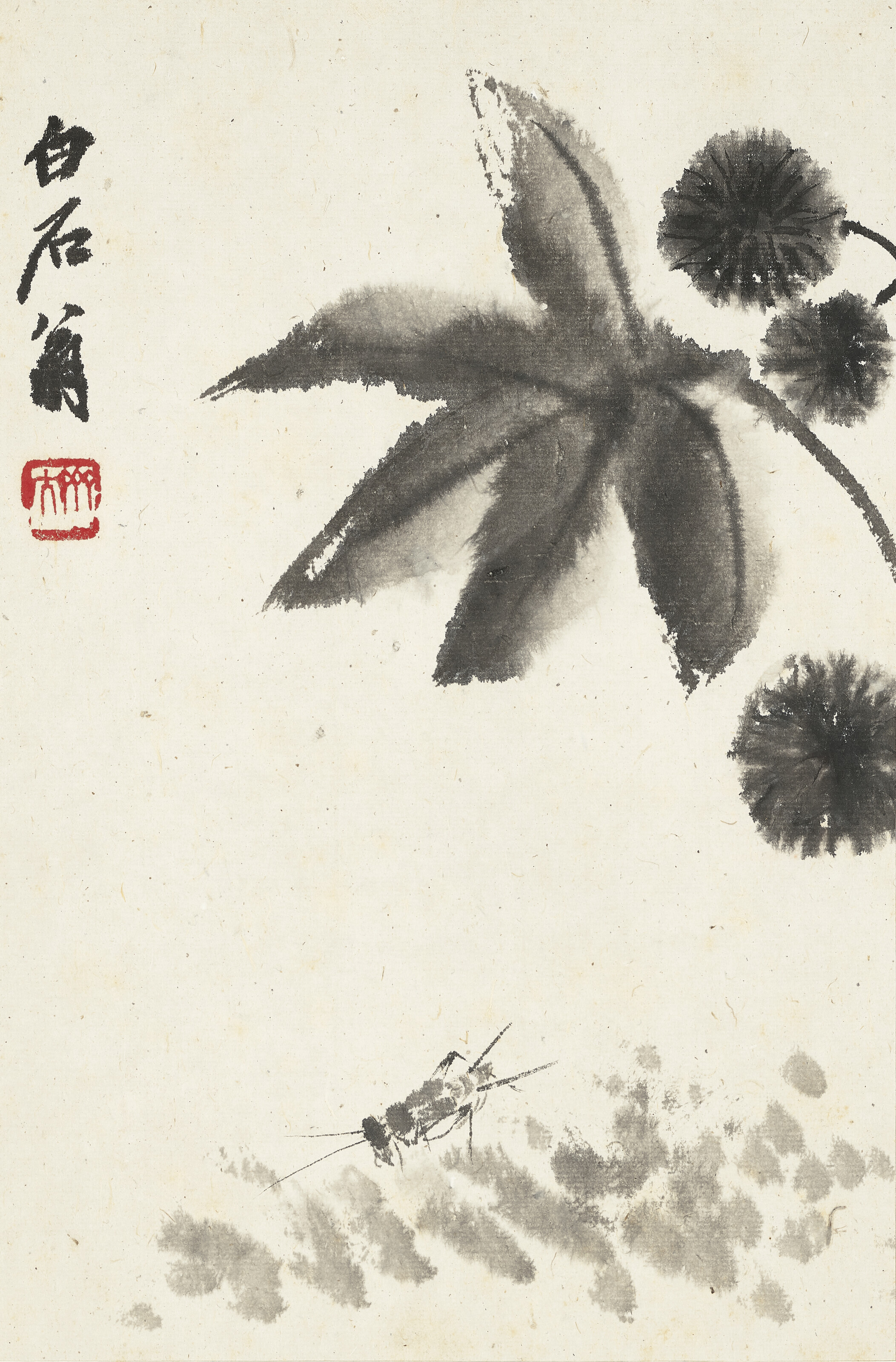 Qi Baishi — Цветы и насекомые, изображение 4
