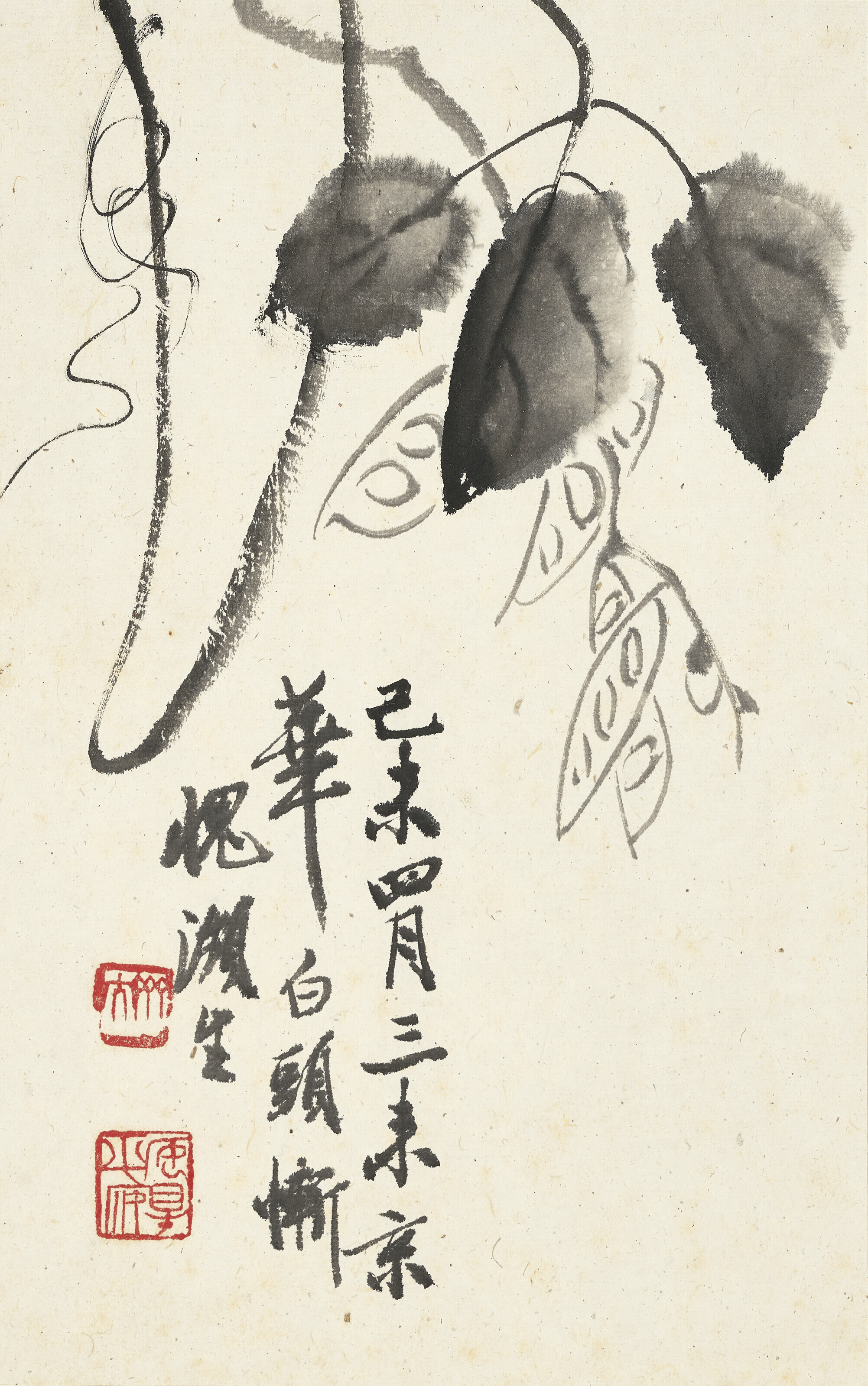 Qi Baishi — Цветы и насекомые, изображение 5
