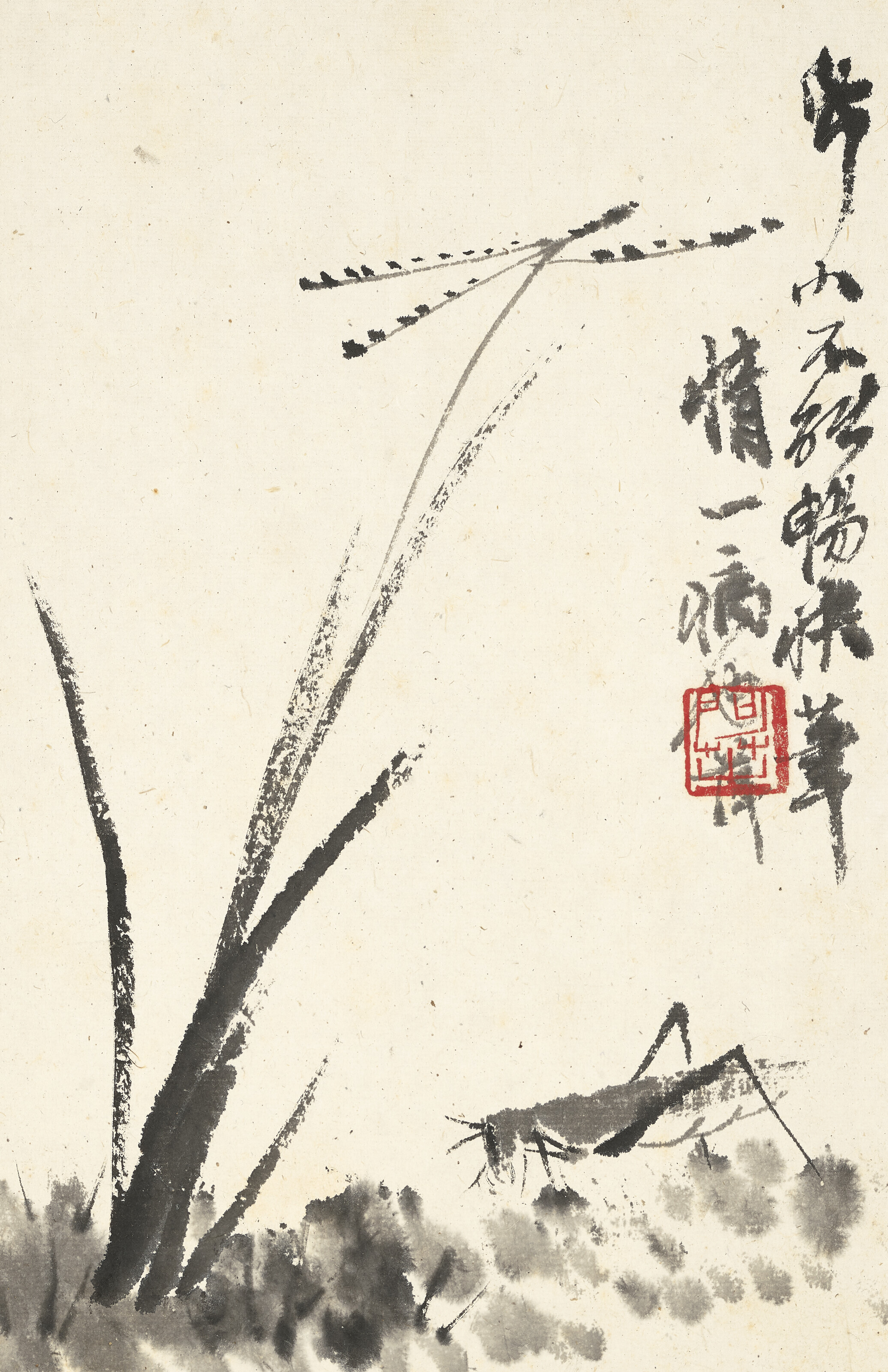 Qi Baishi — Цветы и насекомые, изображение 6