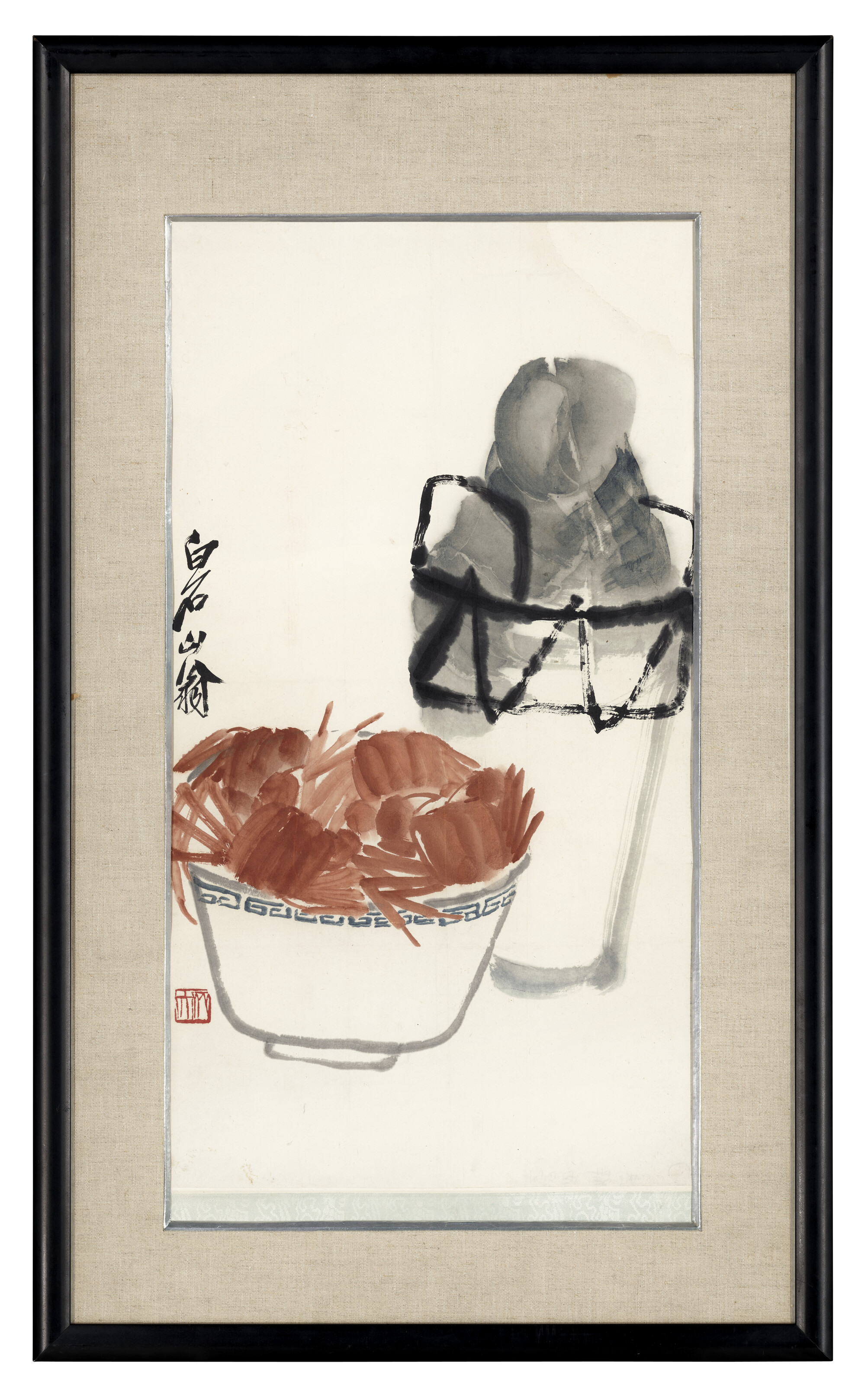 Qi Baishi — Крабы и вино, изображение 2