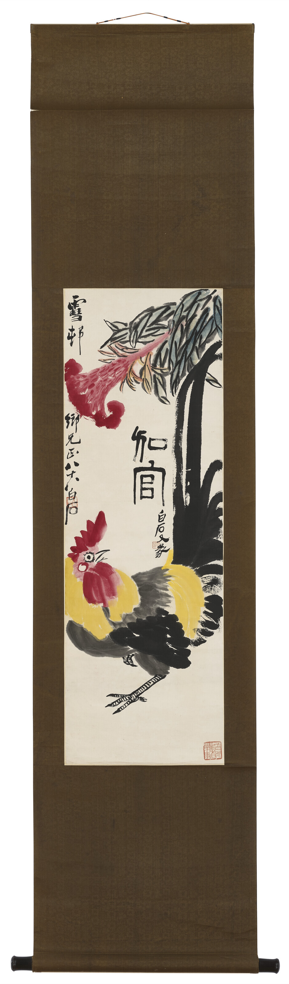 Qi Baishi — Петух и петушиный гребень, изображение 2