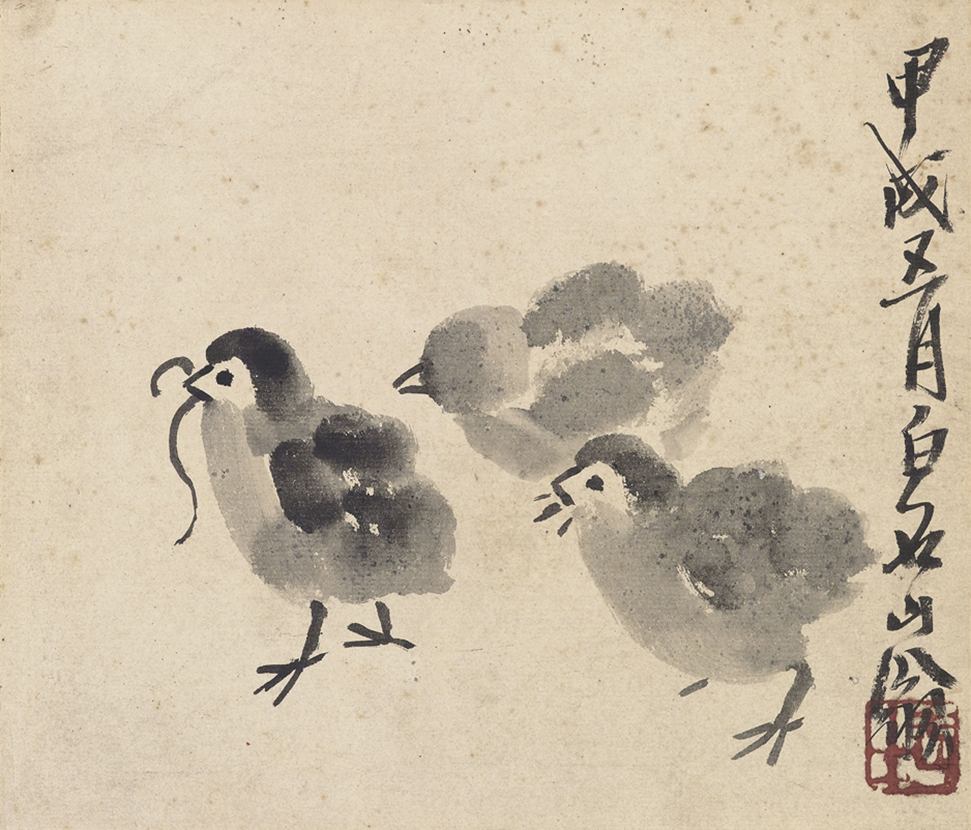 Qi Baishi — Карикатуры на жизнь, изображение 2