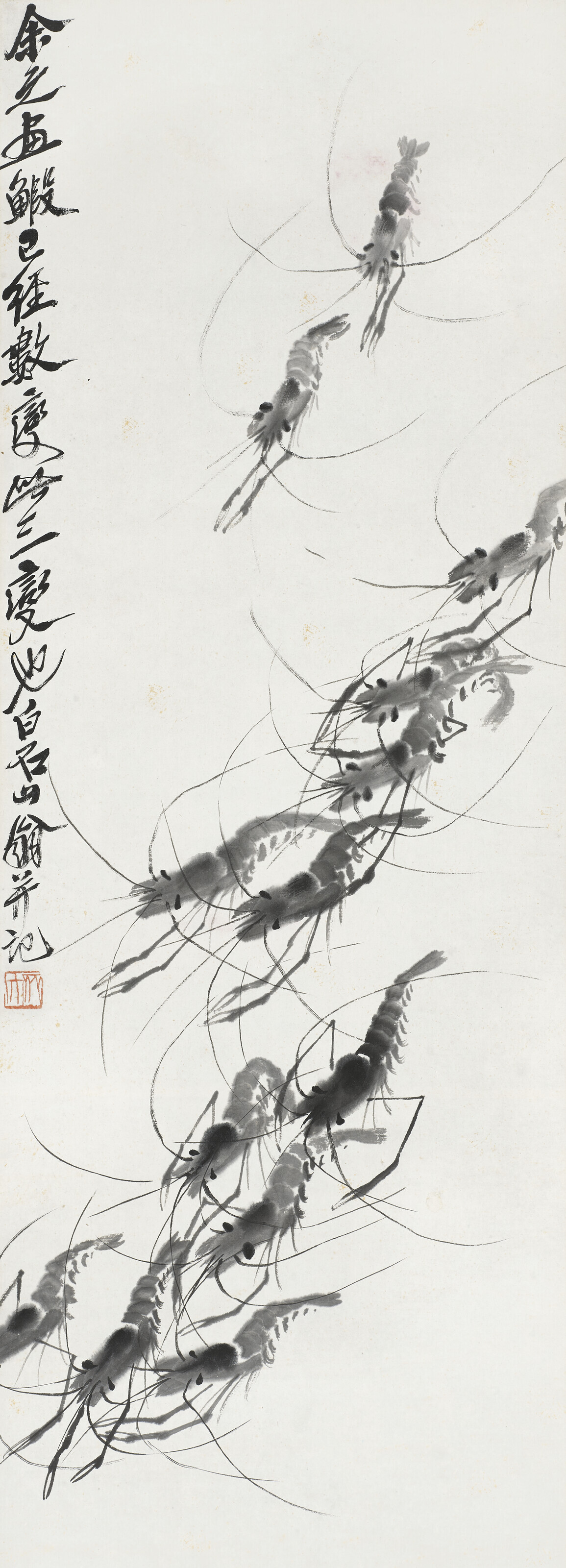 Qi Baishi — Креветки, изображение 2