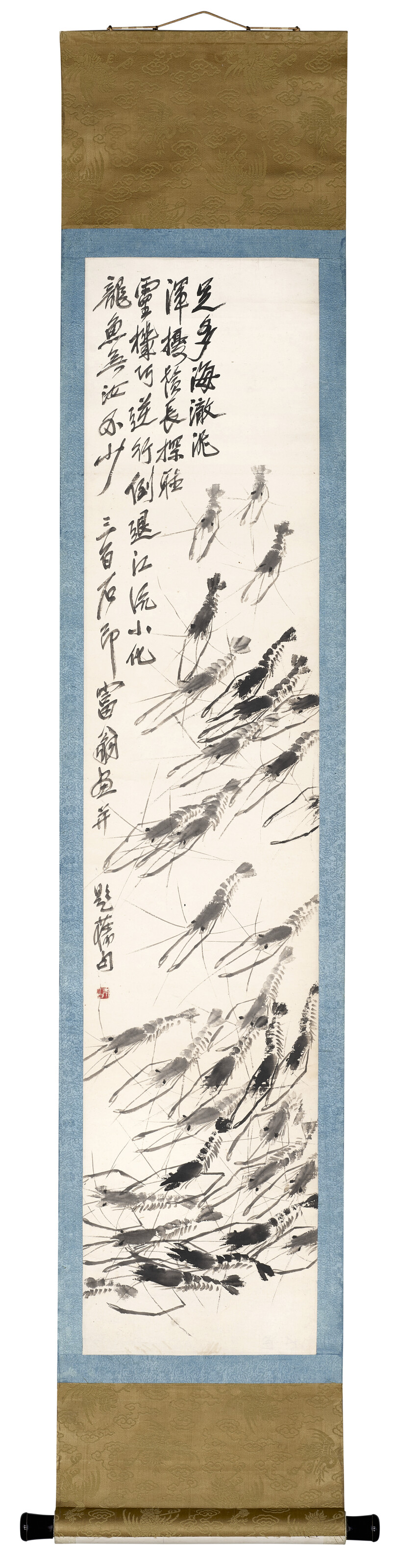 Qi Baishi — Чернильные креветки, изображение 2