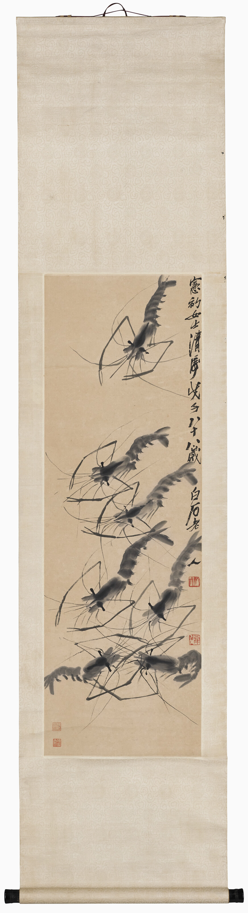 Qi Baishi — Креветки, изображение 2
