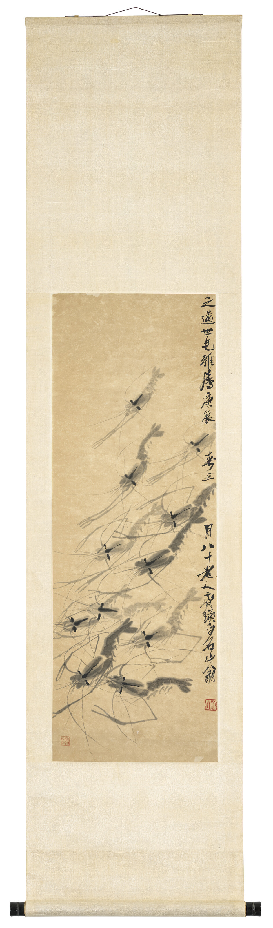 Qi Baishi — Креветки, изображение 2