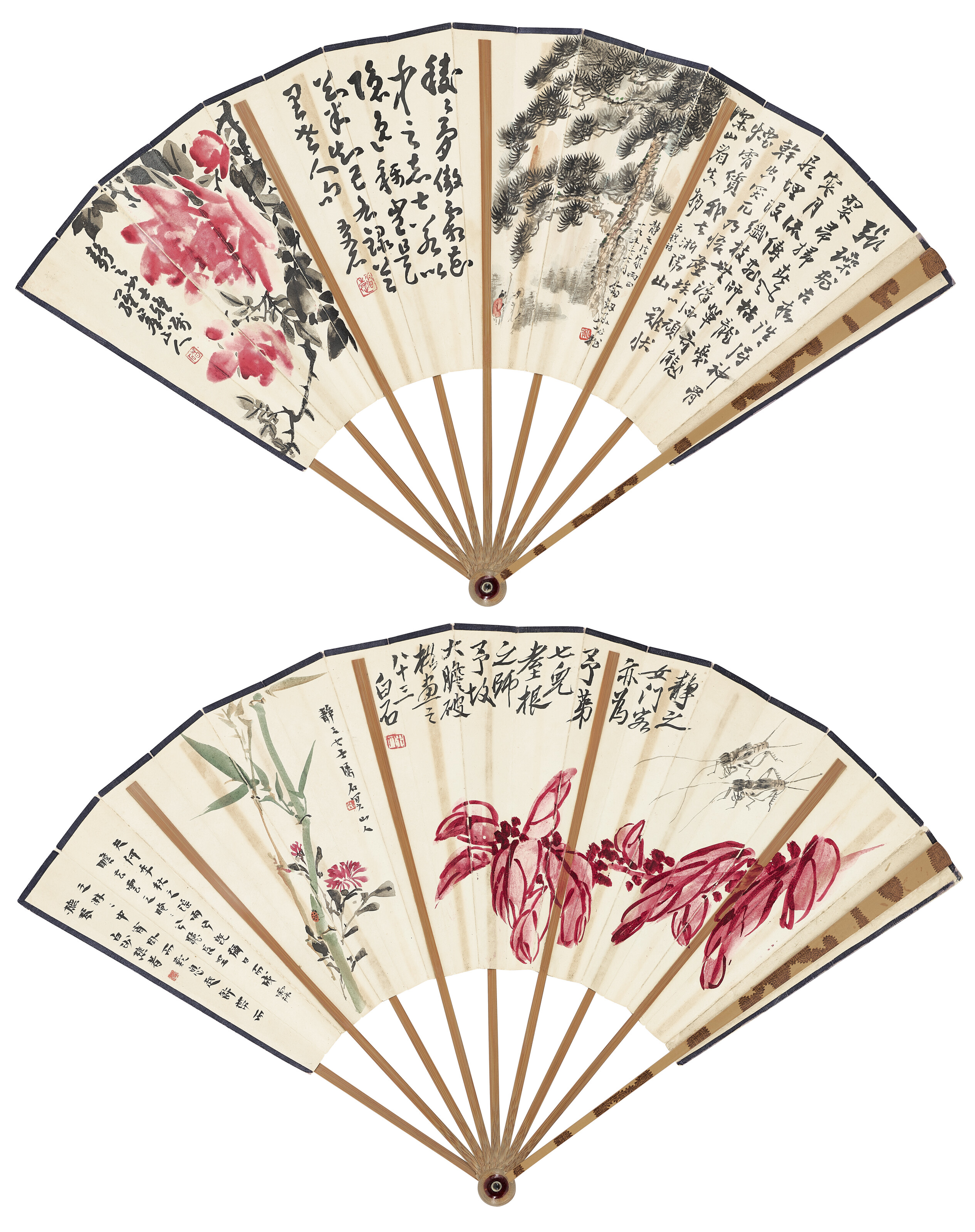 Qi Baishi — Различные сюжеты и каллиграфия, изображение 1