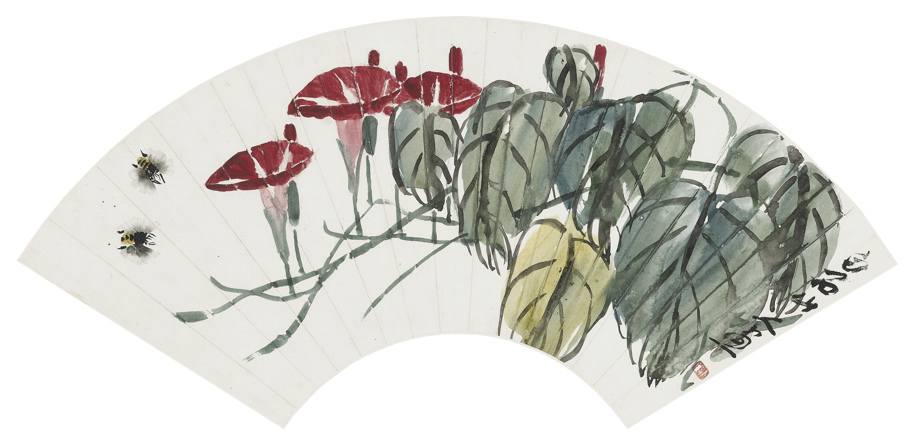 Qi Baishi — Цветы и насекомые, изображение 2