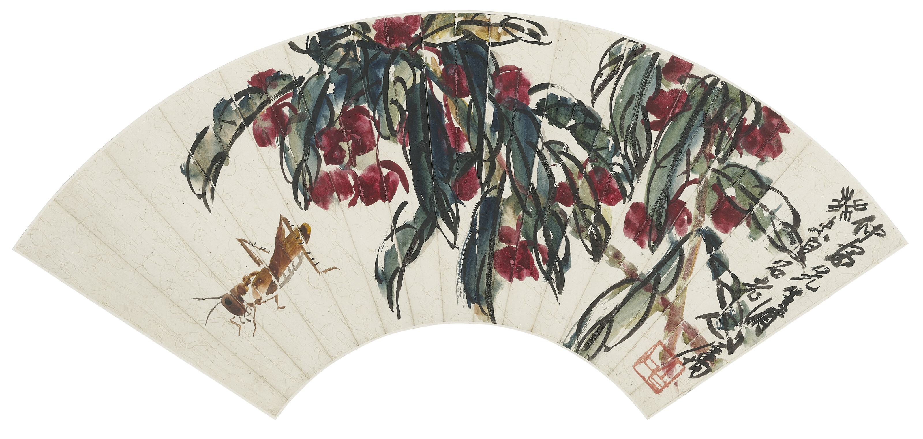Qi Baishi — Цветы и насекомые, изображение 3