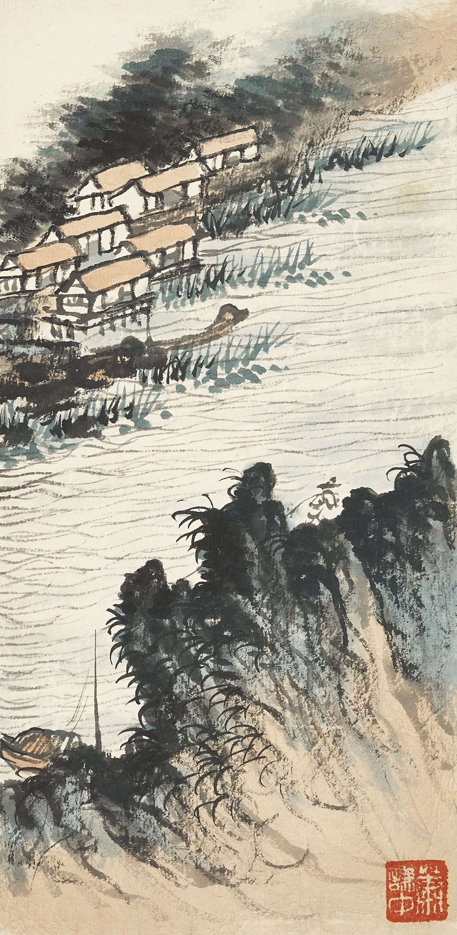 Qi Baishi — Альбом пейзажных картин, изображение 22