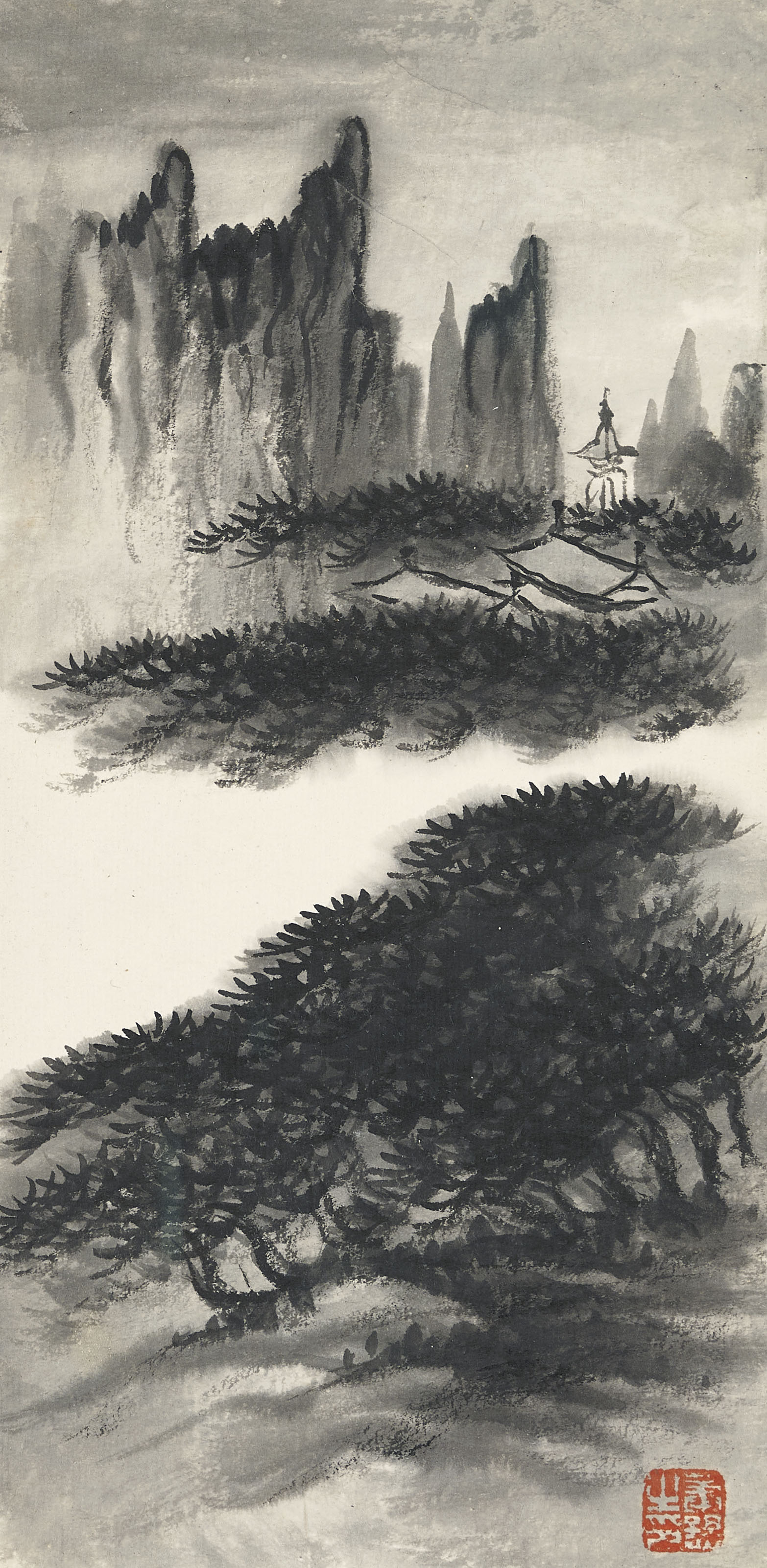 Qi Baishi — Альбом пейзажных картин, изображение 6