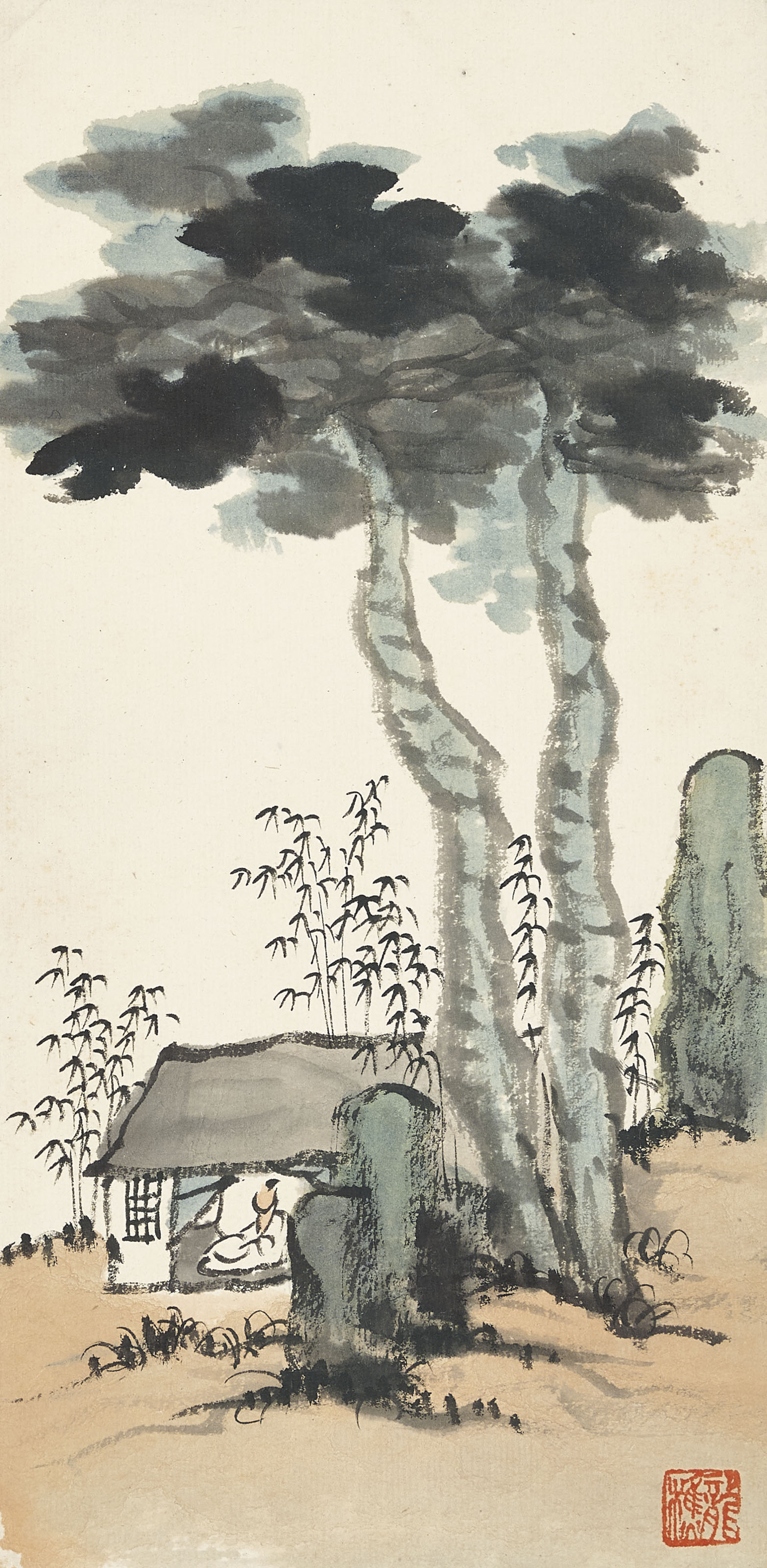 Qi Baishi — Альбом пейзажных картин, изображение 8