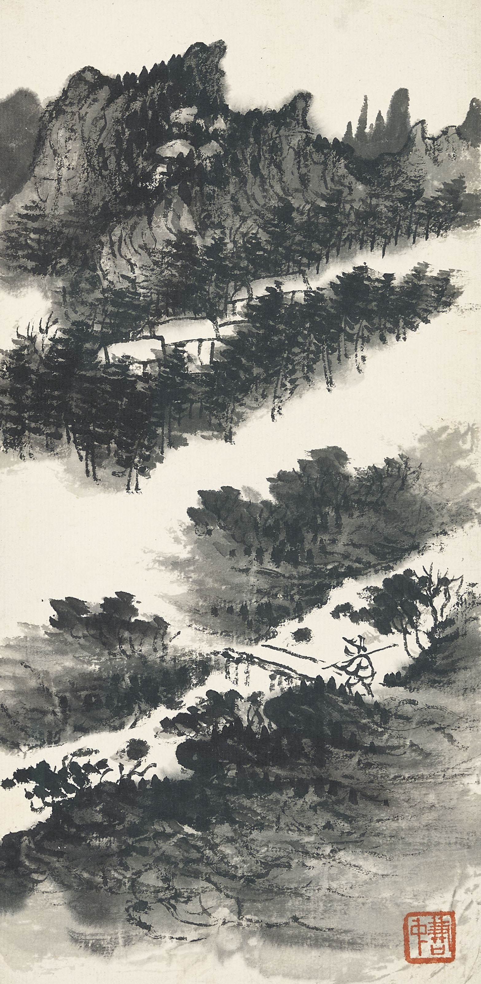 Qi Baishi — Альбом пейзажных картин, изображение 10