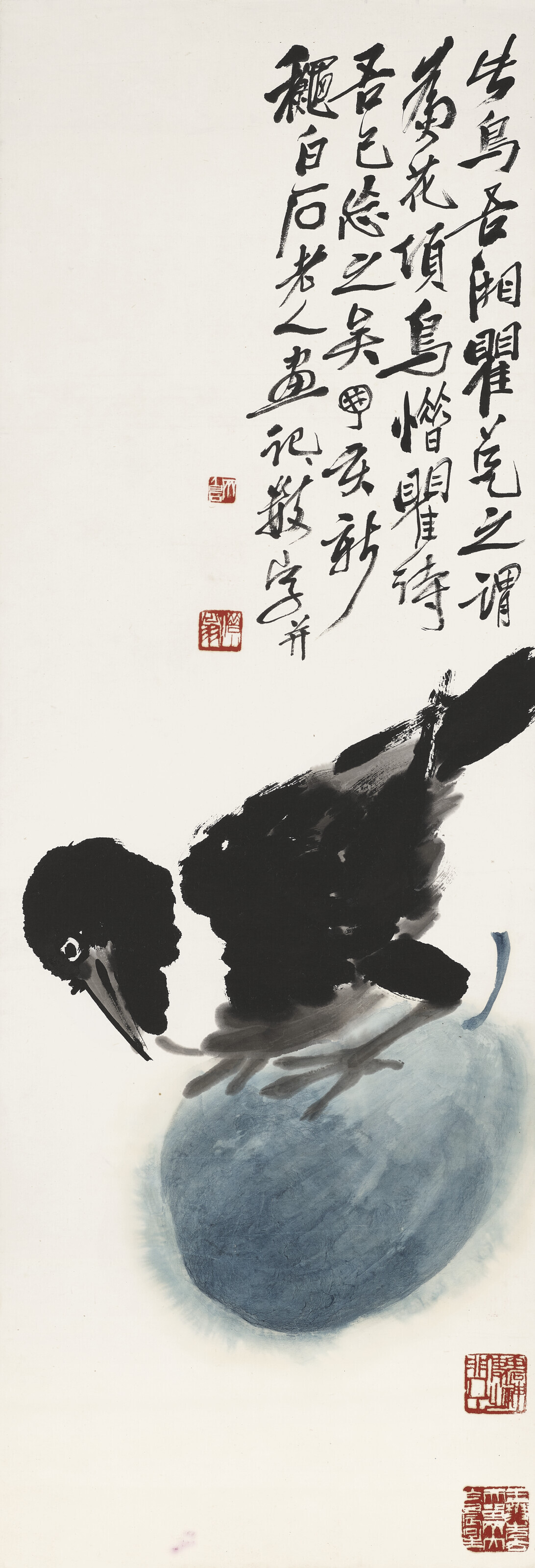 Qi Baishi — Ворона