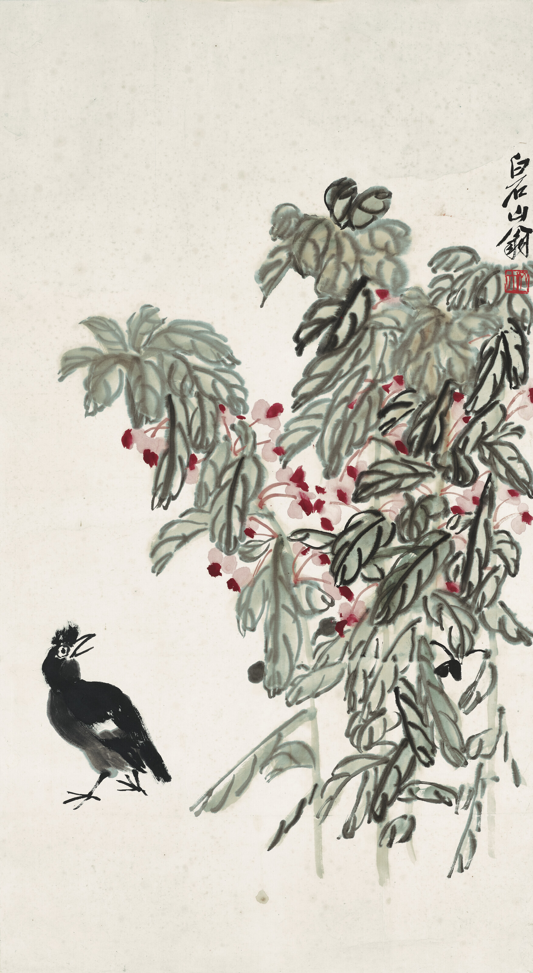 Qi Baishi — Бальзамин и Майна
