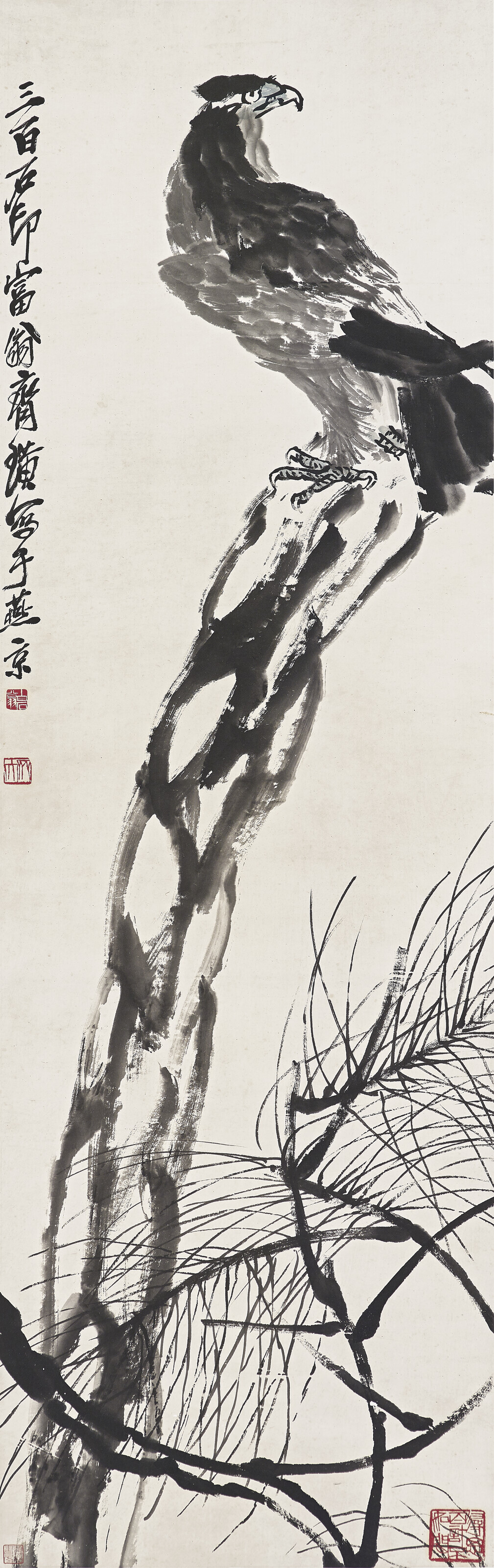 Qi Baishi — Орел на сосне, изображение 2