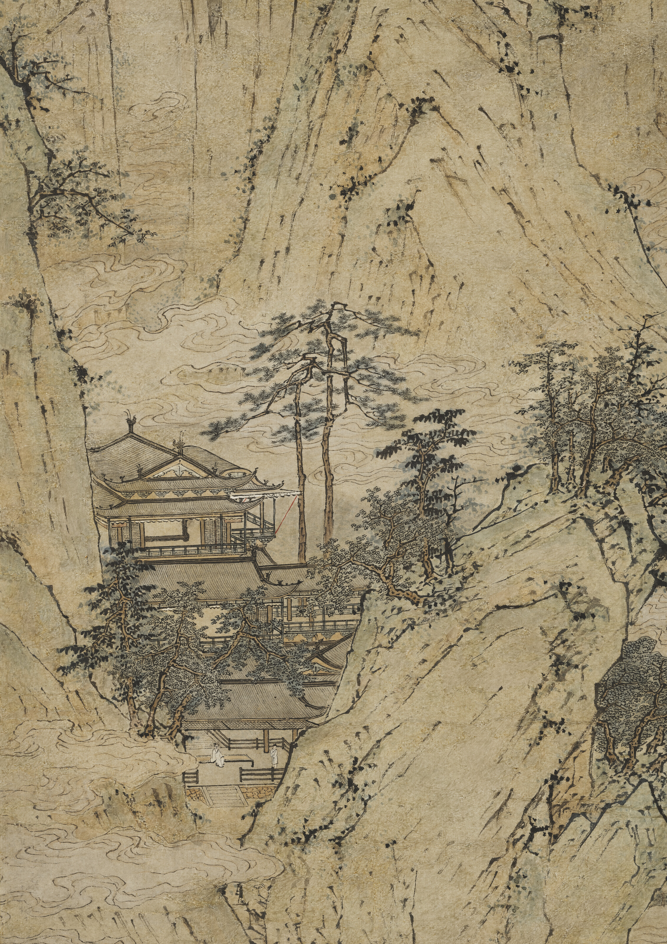 Qiu Ying — Небесные горы и павильоны, изображение 4