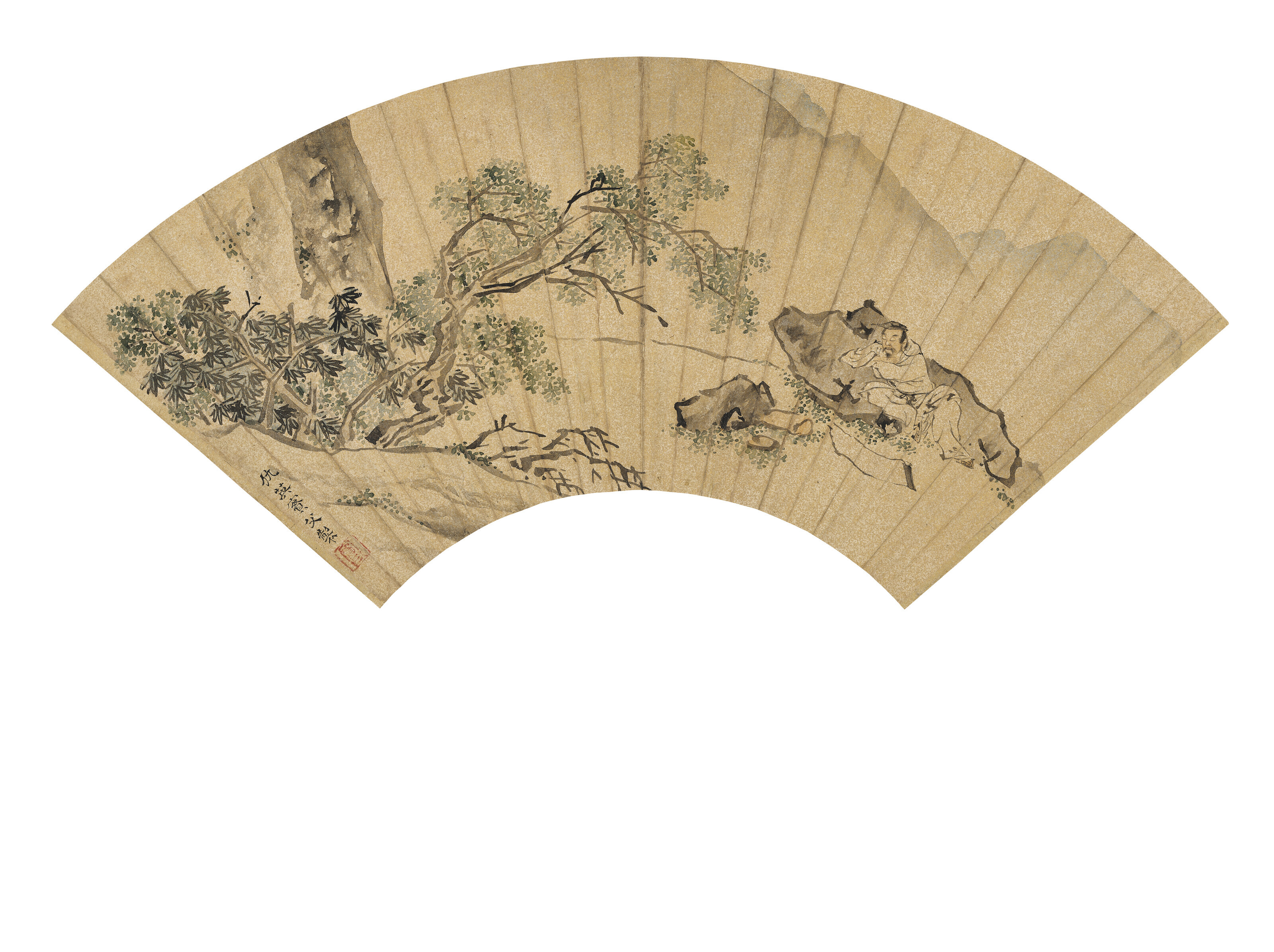 Qiu Ying — Катание на лодке/Отдых ученого / Утки-мандаринки, изображение 3