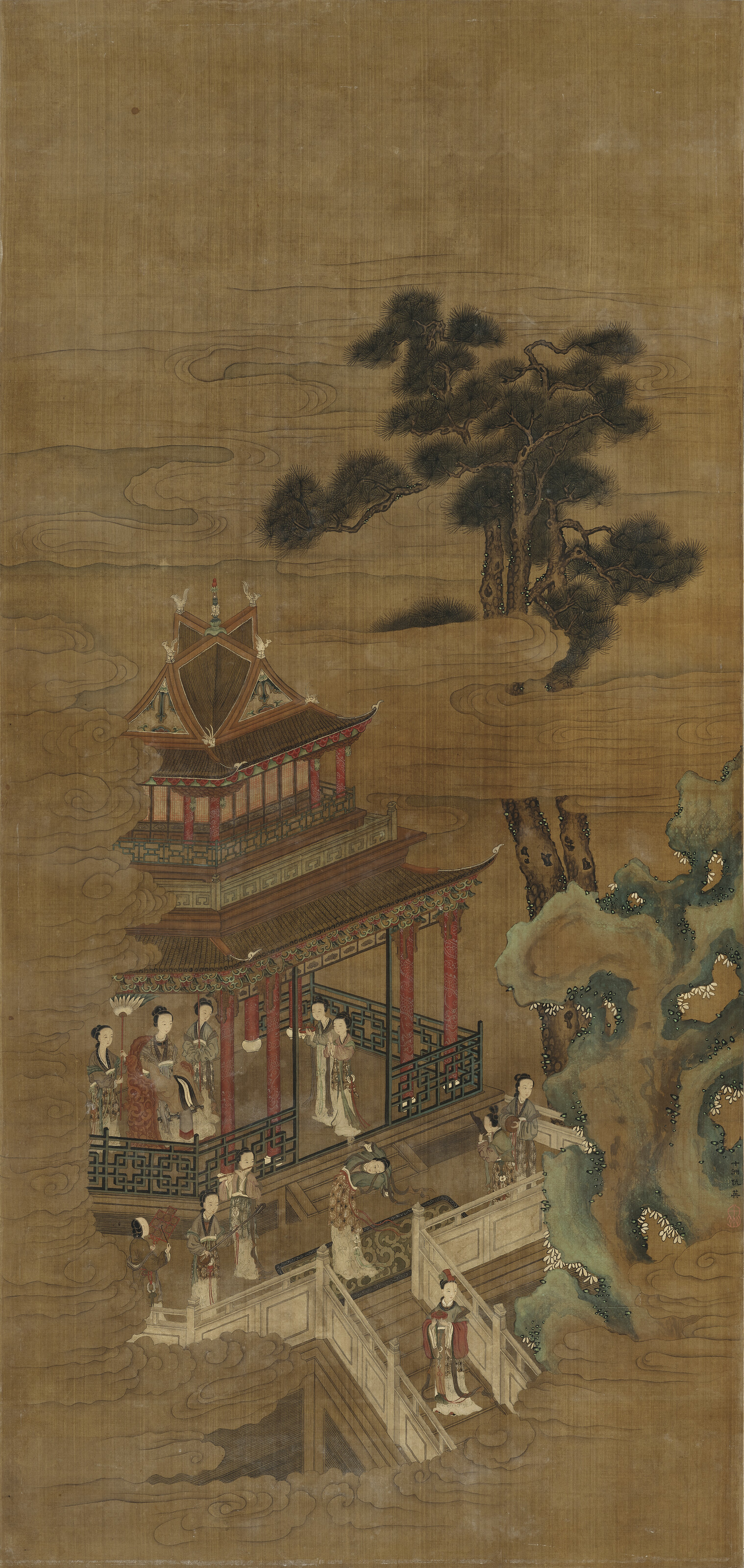 Qiu Ying — Дамы в павильоне