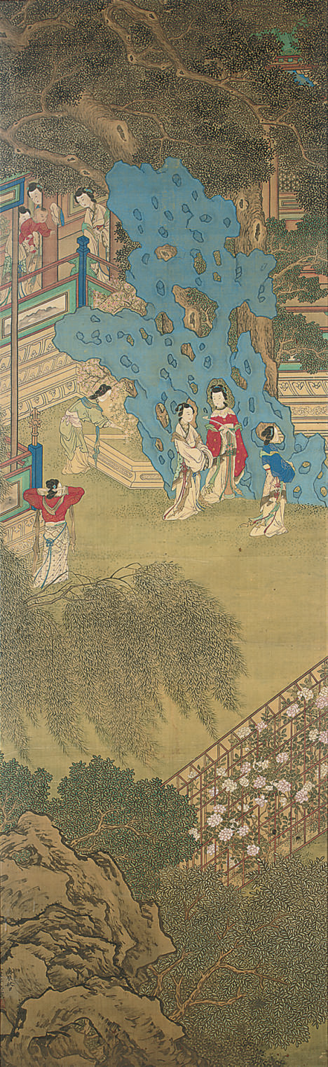 Qiu Ying — Большая картина в стиле Цю Ин (1495-1552), конец 19 века