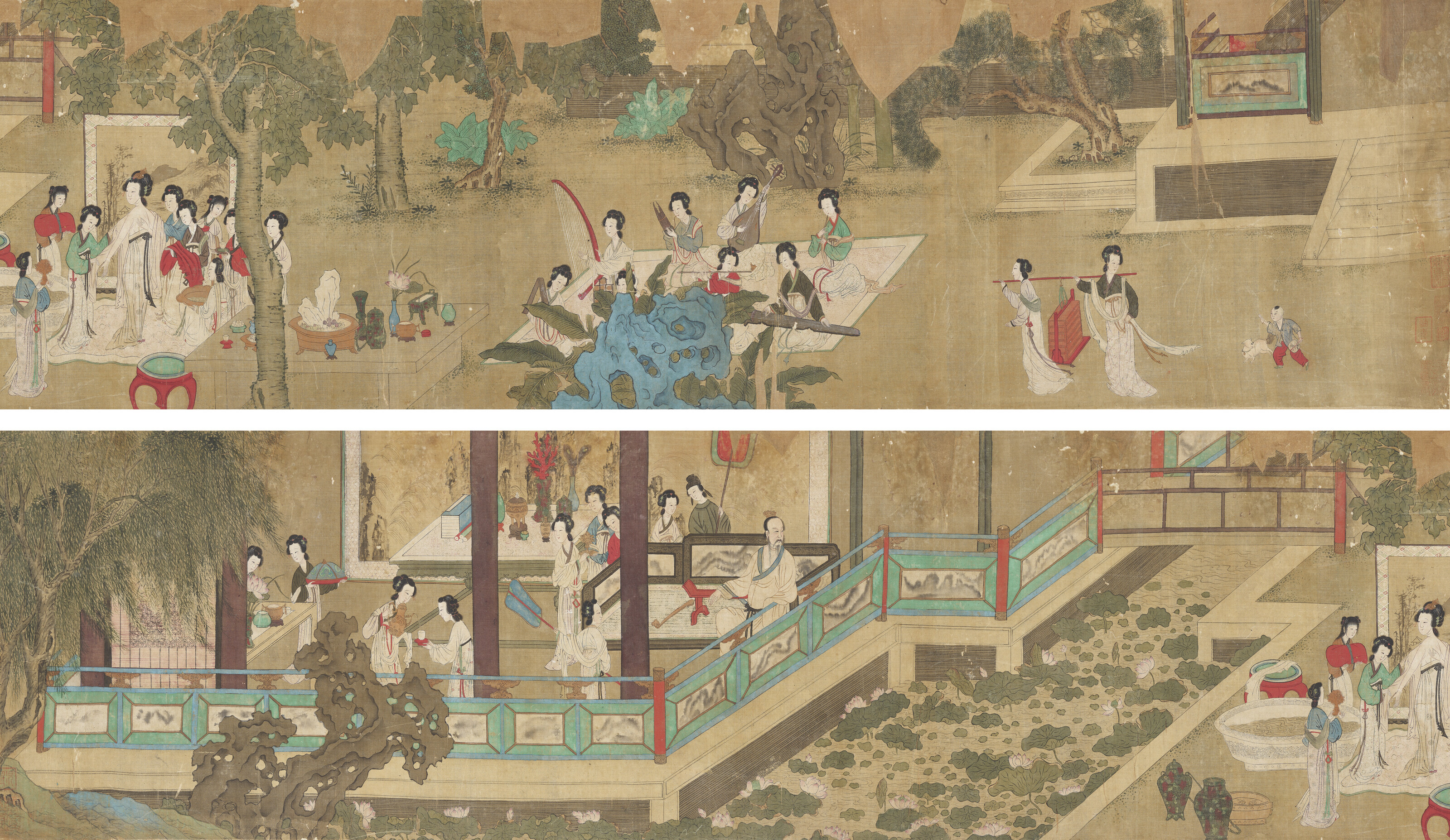 Qiu Ying — Ванна наложницы