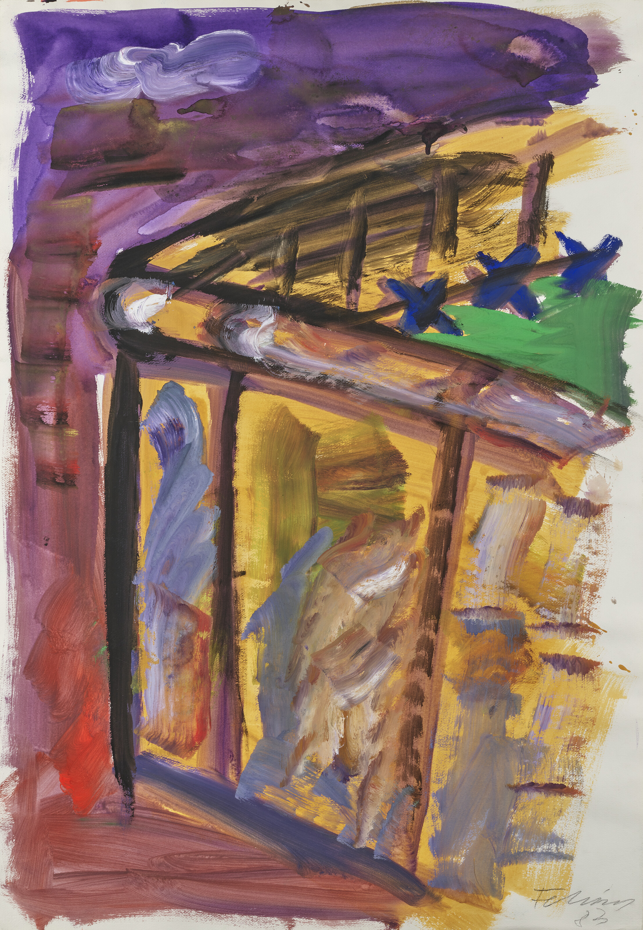 Rainer Fetting — Без названия (Берлинский мир)