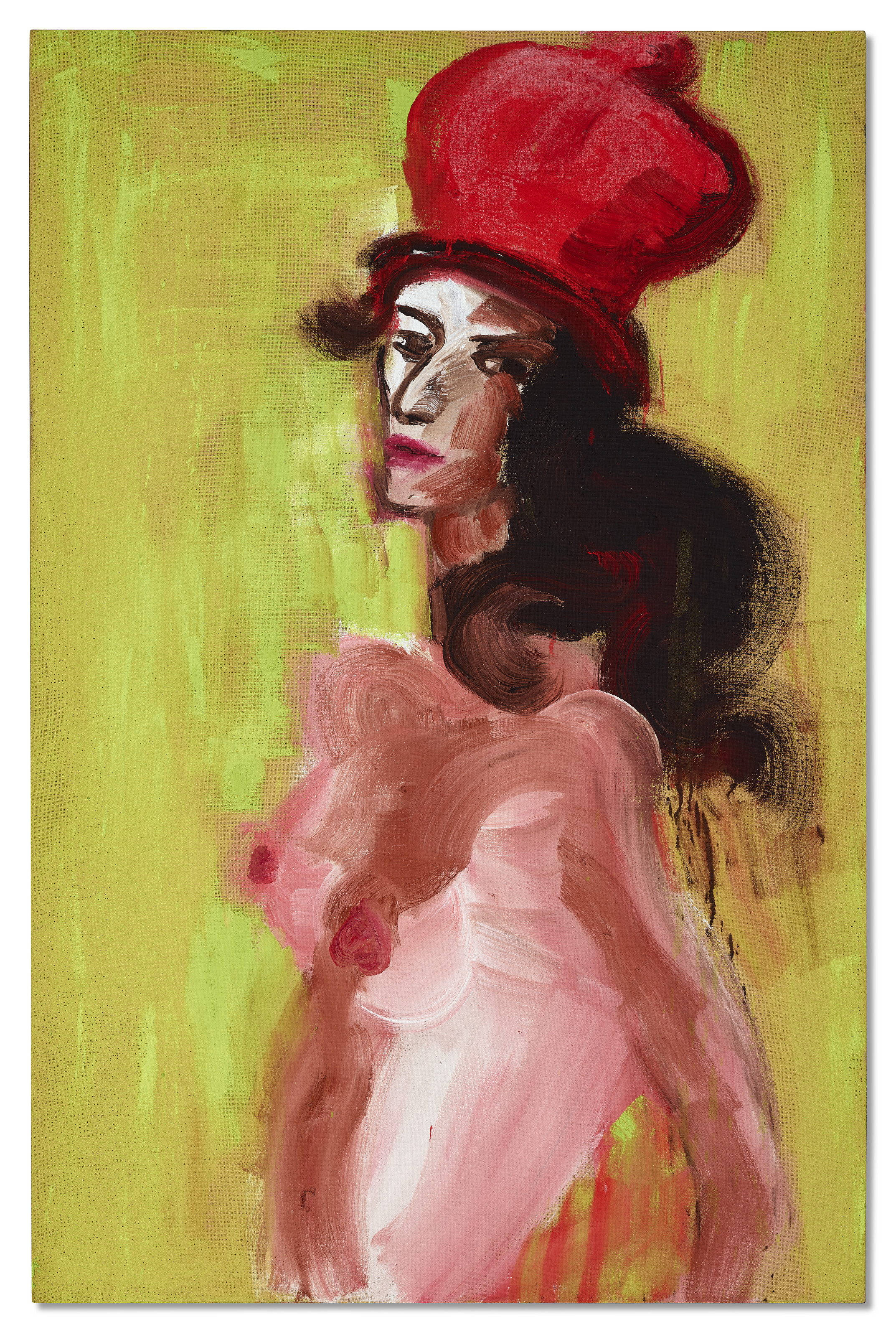 Rainer Fetting — Роберта в красной шляпе
