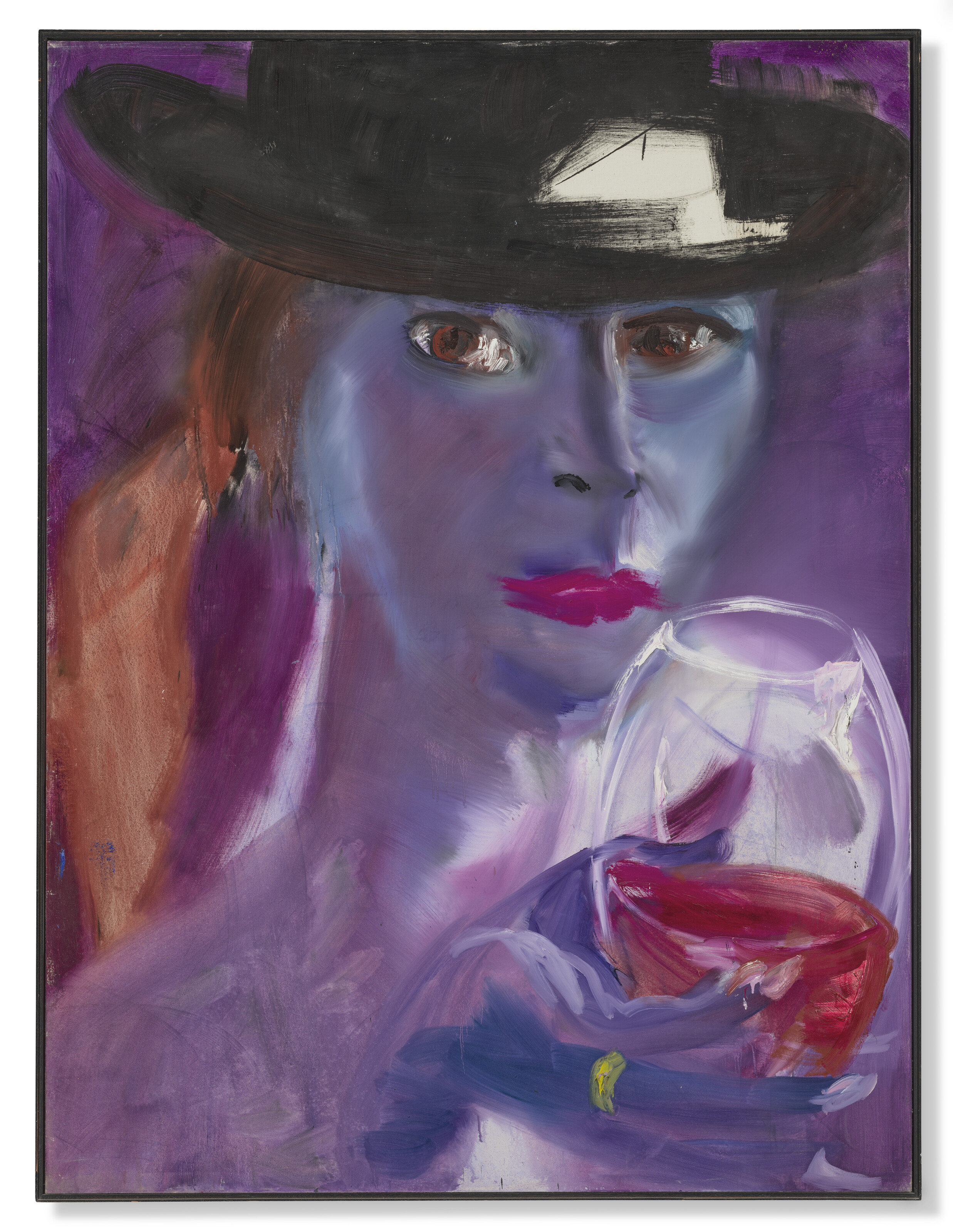 Rainer Fetting — "В хижине и в Ротвейле" (в шляпе и с красным вином)