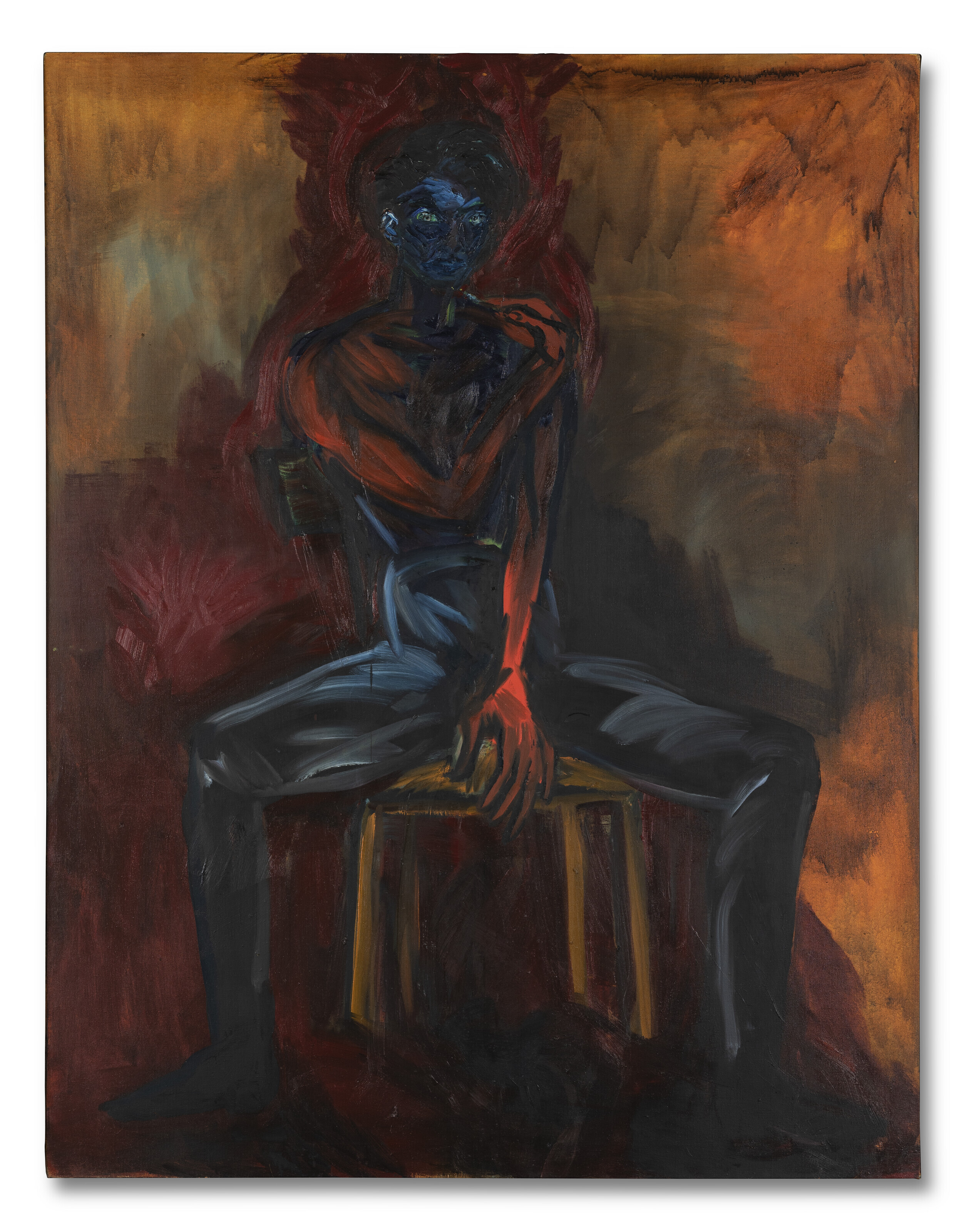 Rainer Fetting — Юнгер Ситцендер Манн (Молодой сидящий мужчина)