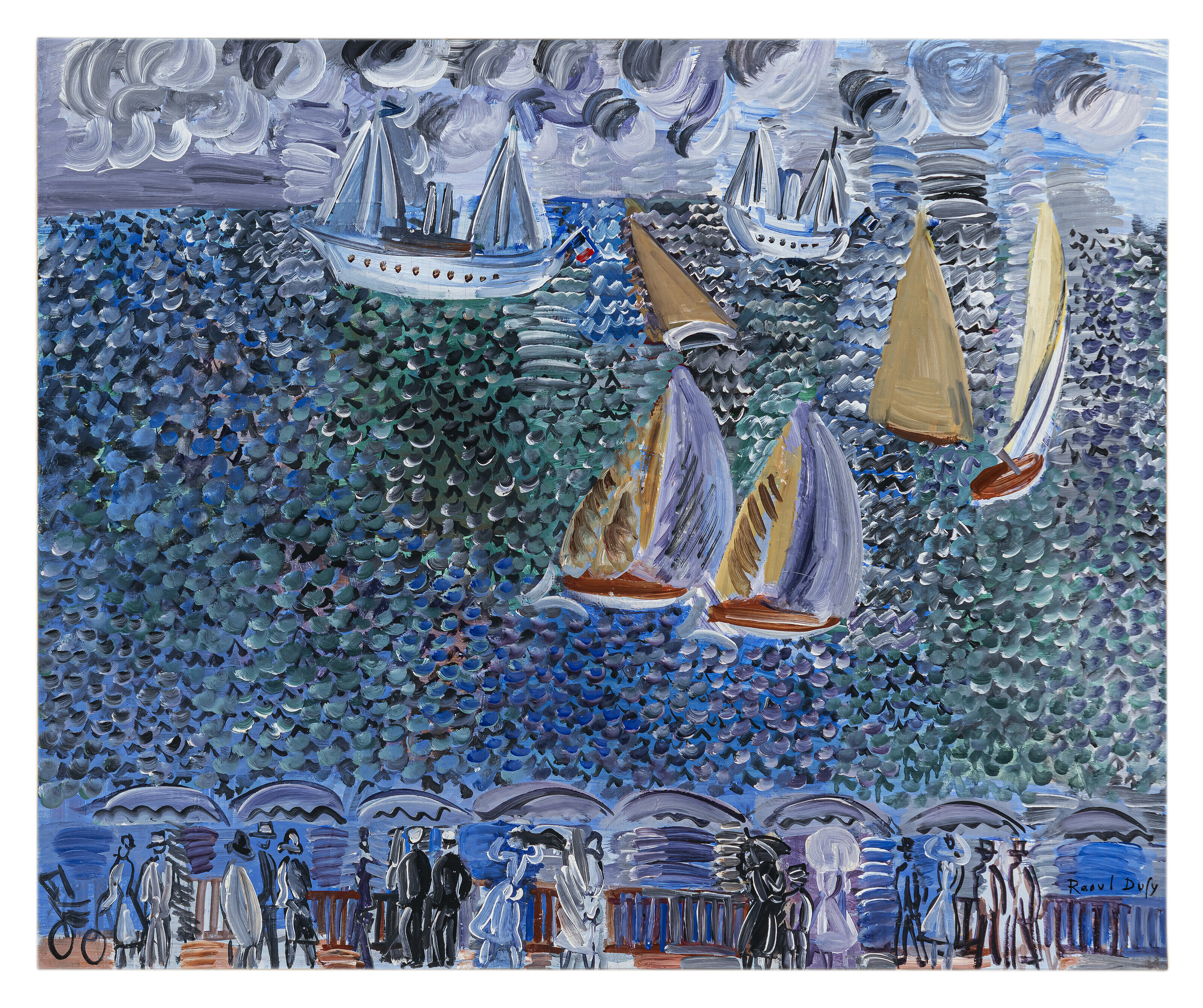 Raoul Dufy — Набережная на берегу моря, изображение 2
