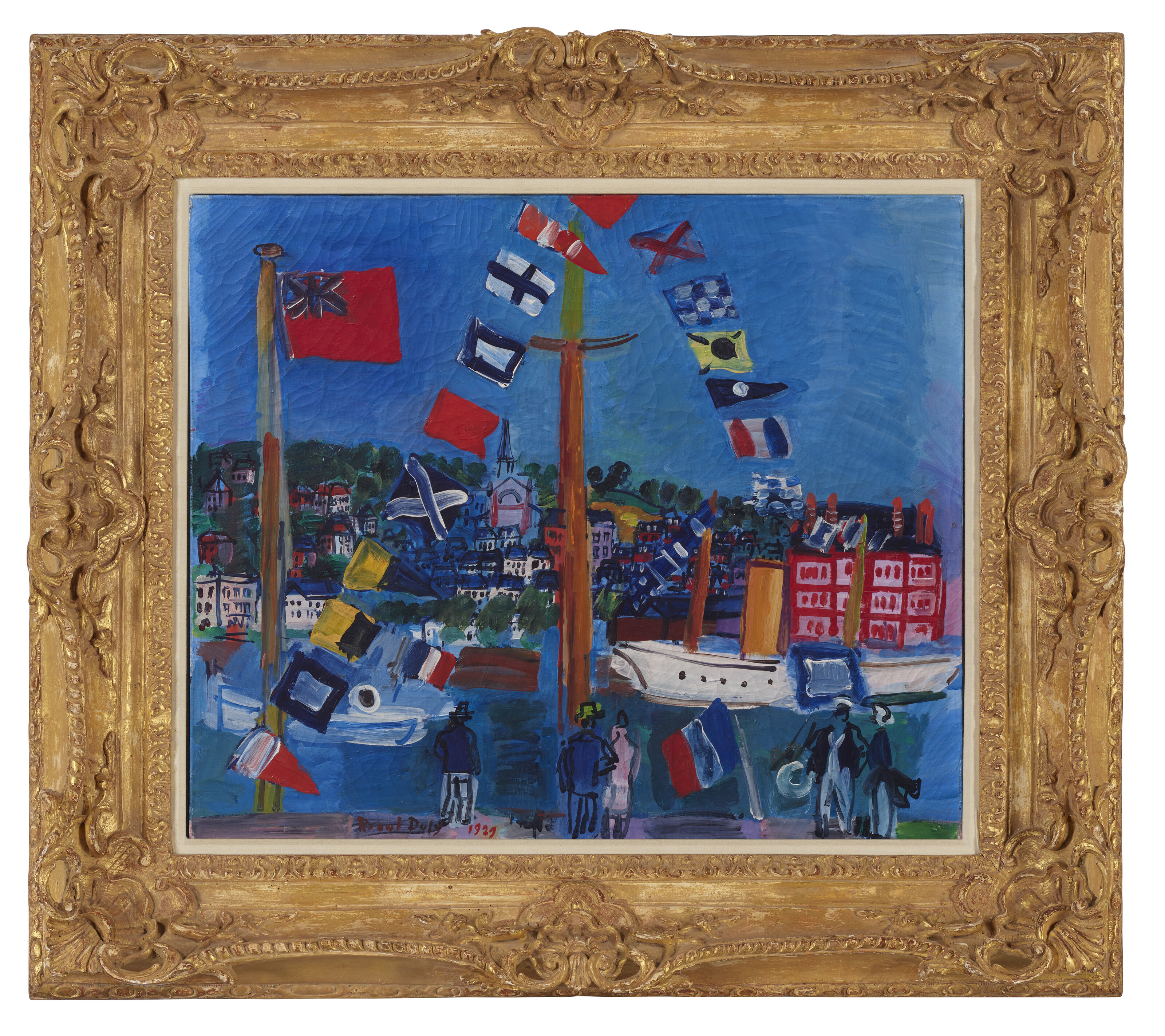 Raoul Dufy — Бассейн в Довиле, изображение 3