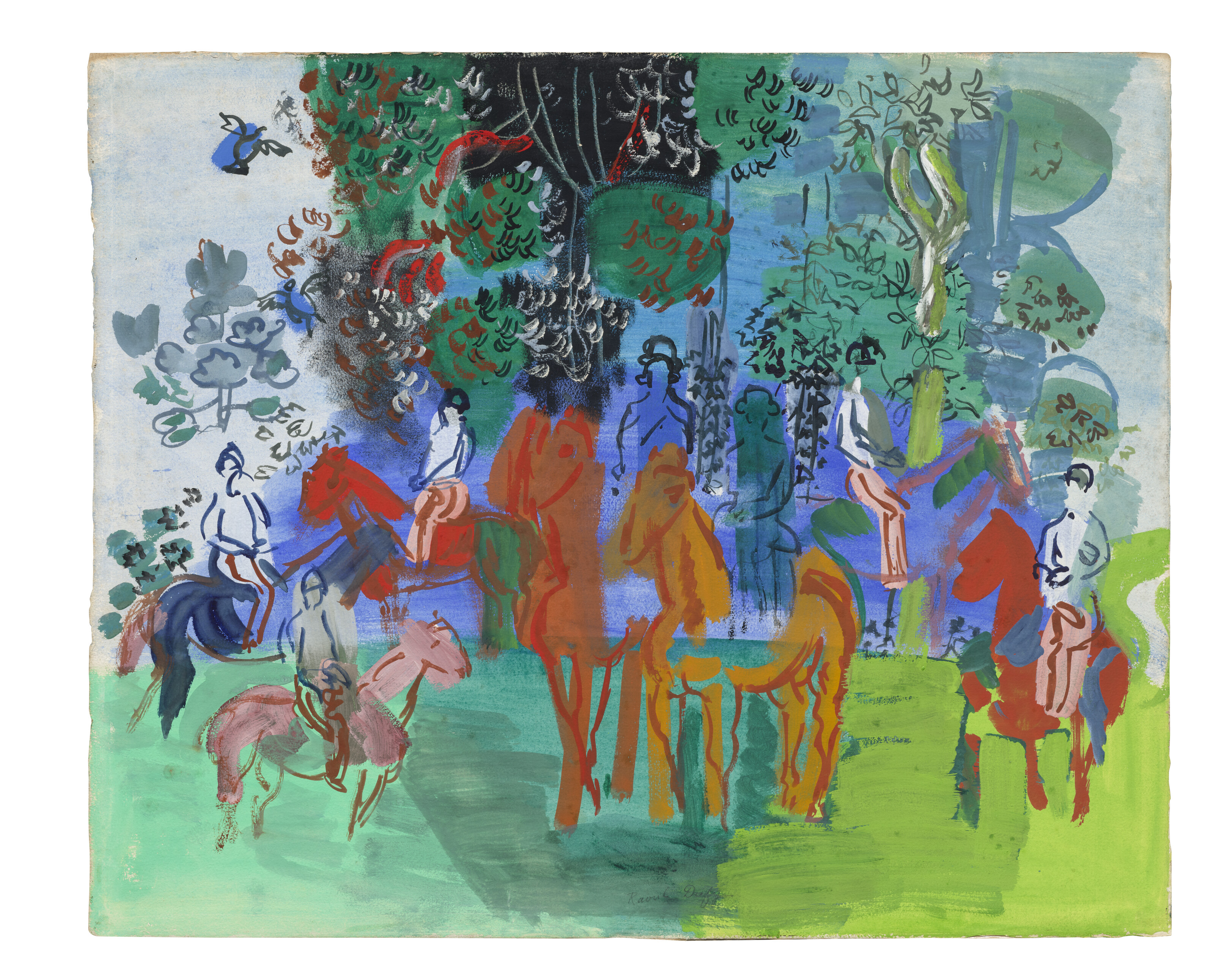 Raoul Dufy — Кавалеры су-буа, изображение 2